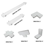 الترا لايت إنارة خطية داخل الجدار لون ابيض قابلة للتوصيل (BR6075B)