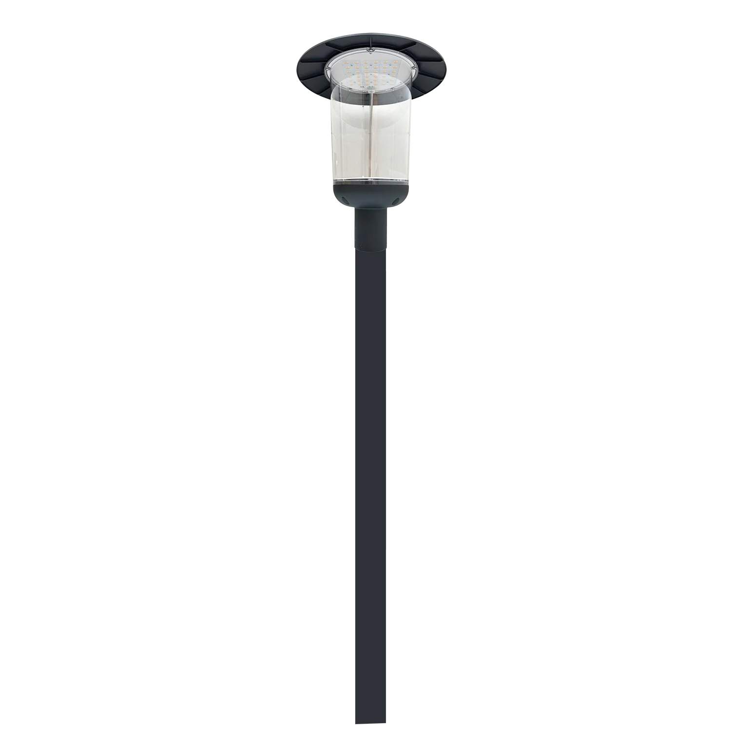 Tall exterior light pole

