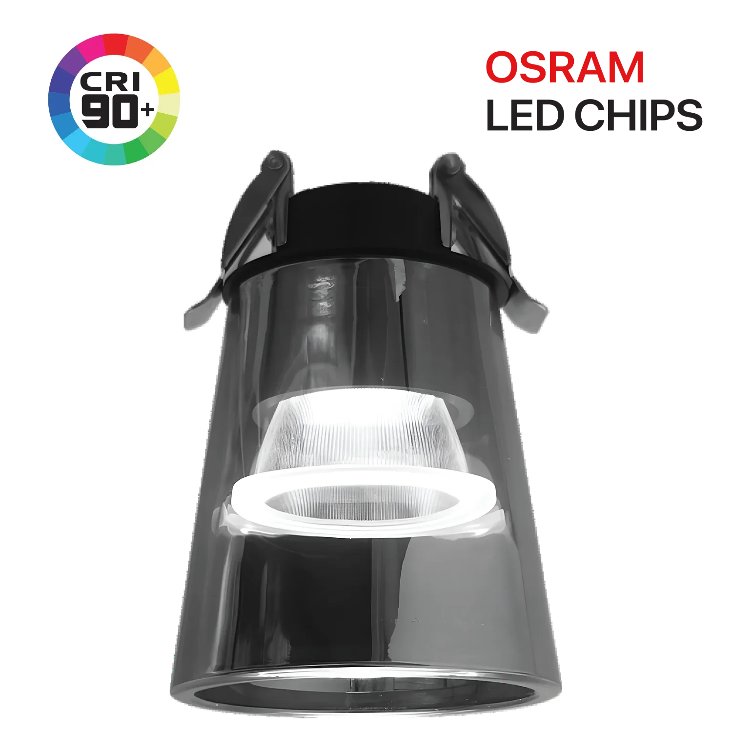  إنارة داون لايت ليد داخلي من الترالايت – قوة 10واط بهيكل زجاجي وشريحة أوسرام (BR4066)