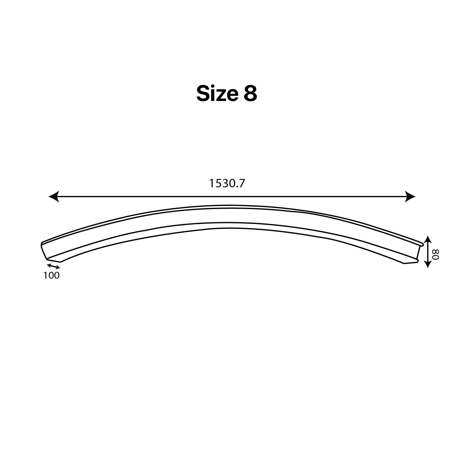 إنارة خطية ليد منحنية قابلة للتوصيل 40 واط (BR6752 Curve)