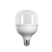 White LED light bulb on a white background