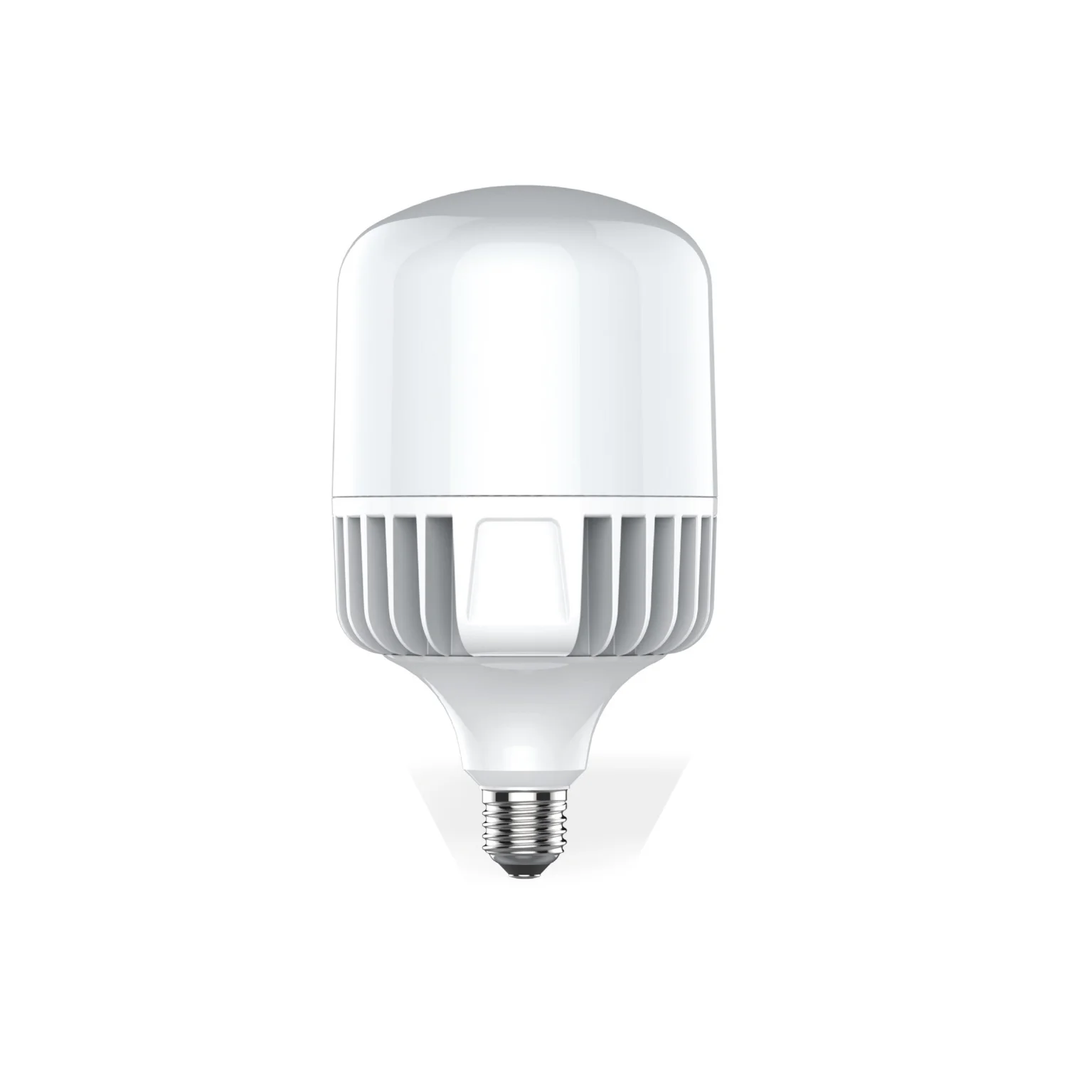 White LED light bulb on a white background