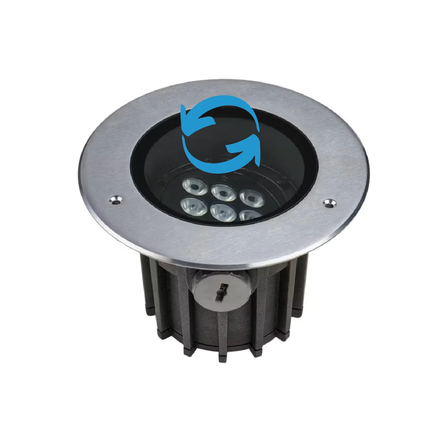 مصباح إنارة ليد أرضية 12.5 واط ,قابلة للتدوير مع درجة حماية IP67 (BR7867)