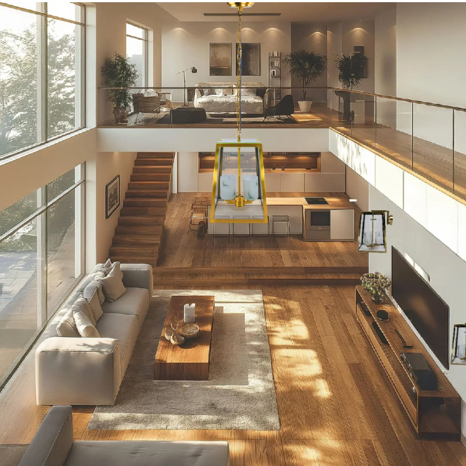 إنارة جدارية نحاسية الترالايت (L3404)