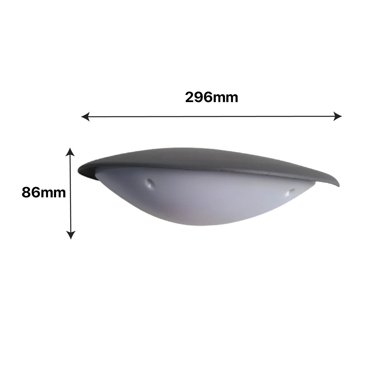 مصباح حائط عصري خارجي ليد 12 واط (JW182A) – مقاوم للماء IP54 مع إضاءة بيضاء وتصميم باللون الأسود