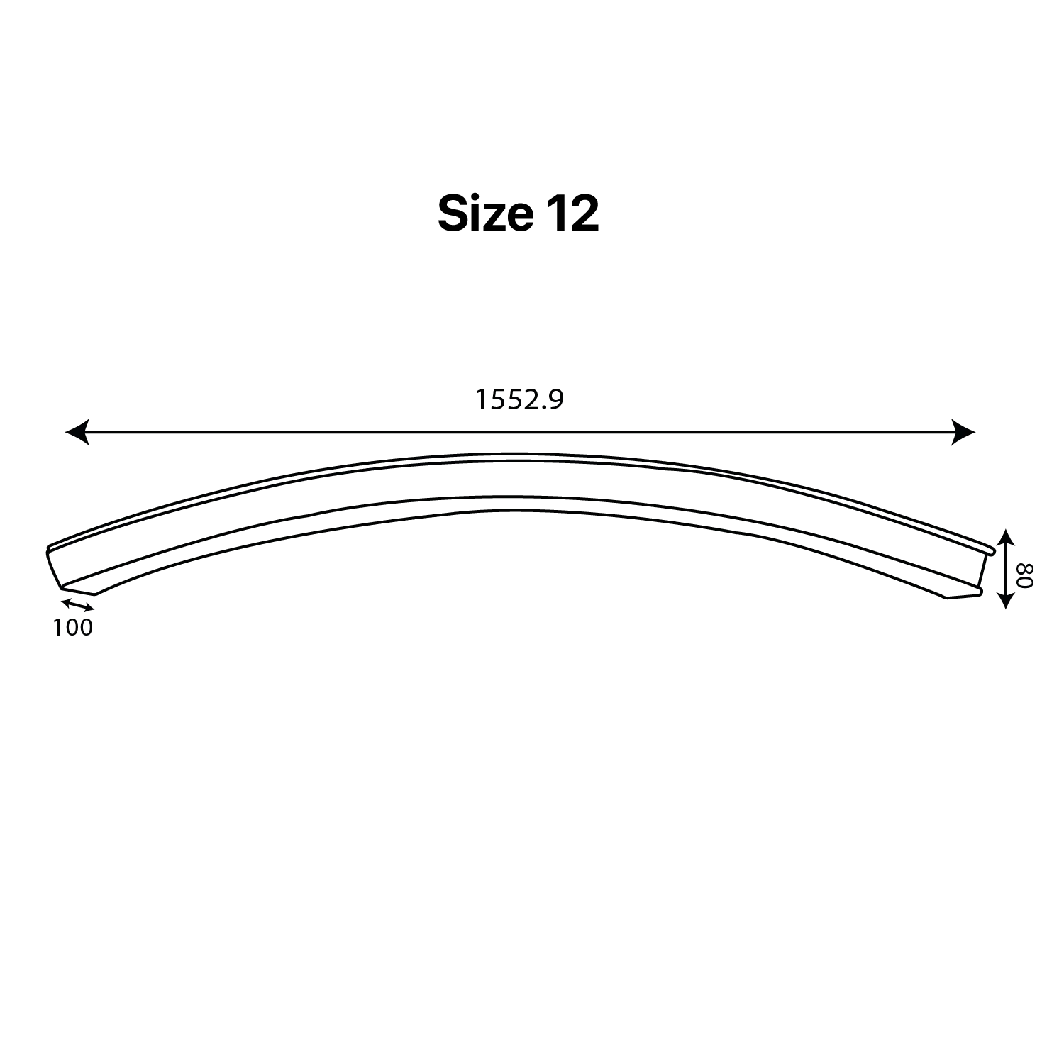 إنارة خطية ليد منحنية قابلة للتوصيل 40 واط (BR6752 Curve)