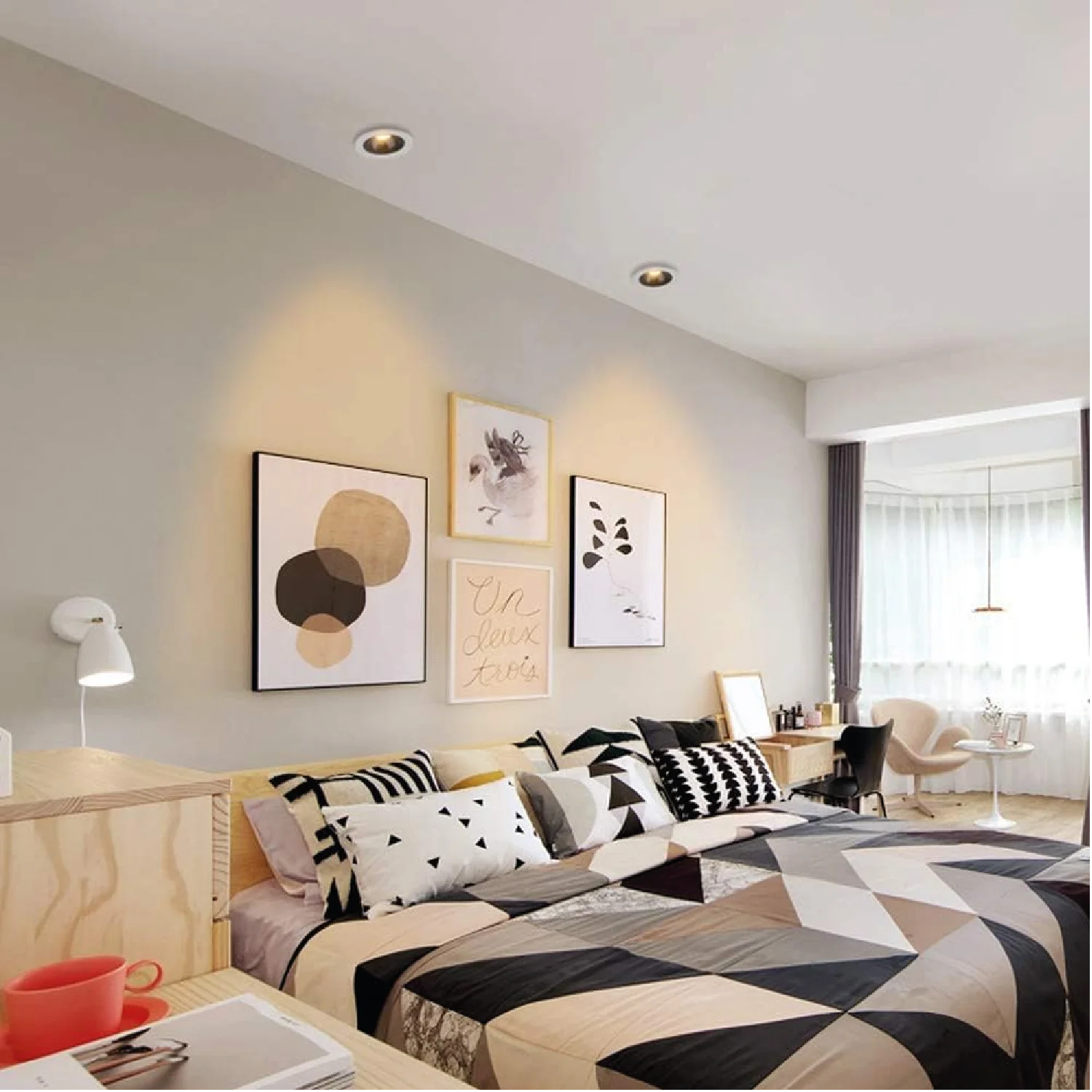 إنارة داون لايت بتقنية COB - مضاد للتوهج CRI 95 - إضاءة عالية الأداء (BR6772)