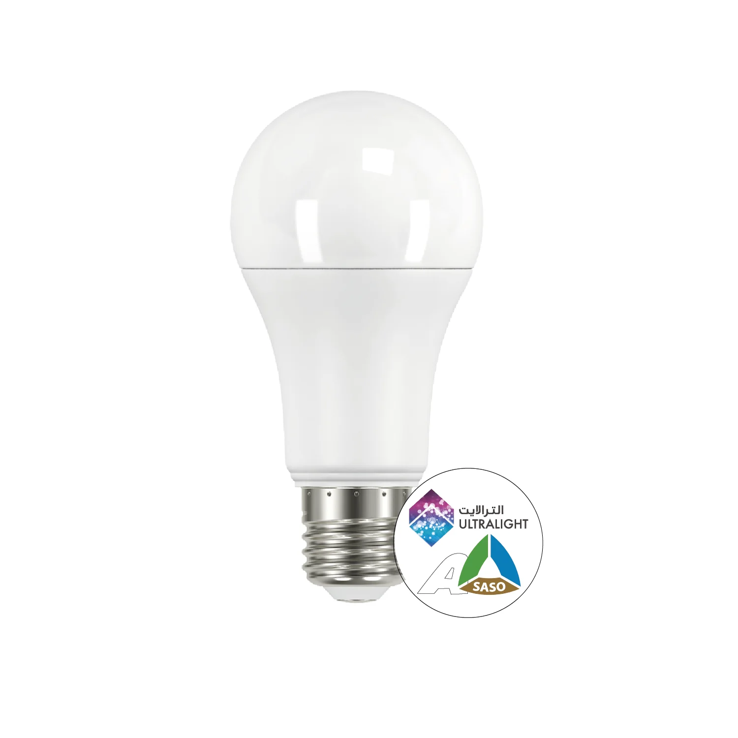 لمبة ليد من الترا لايت 19 واط، ضوء عالي الكفاءة من الفئة A وقاعدة E27 مع غطاء زجاجي مثلج (UTL-A2452ST)
