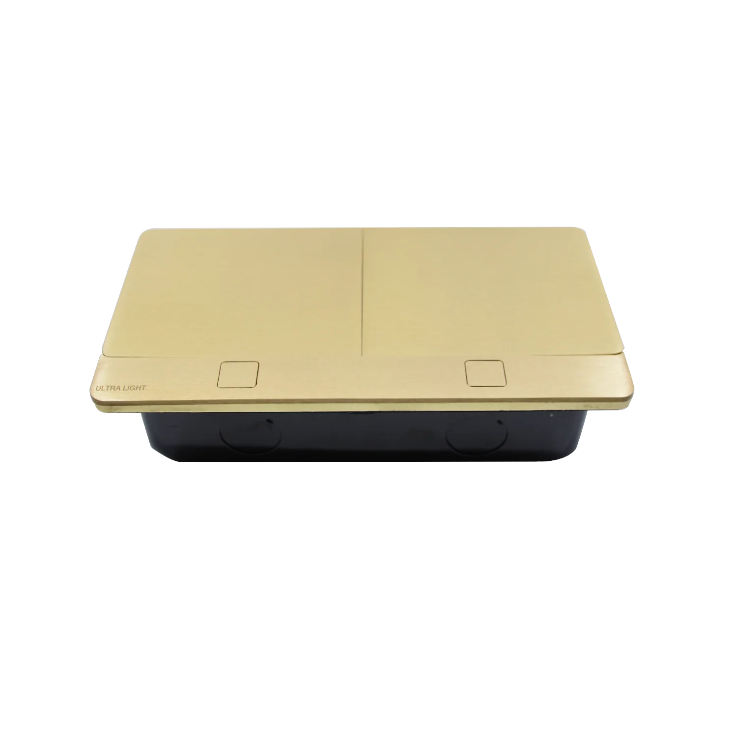 Gold electronic device on a white background