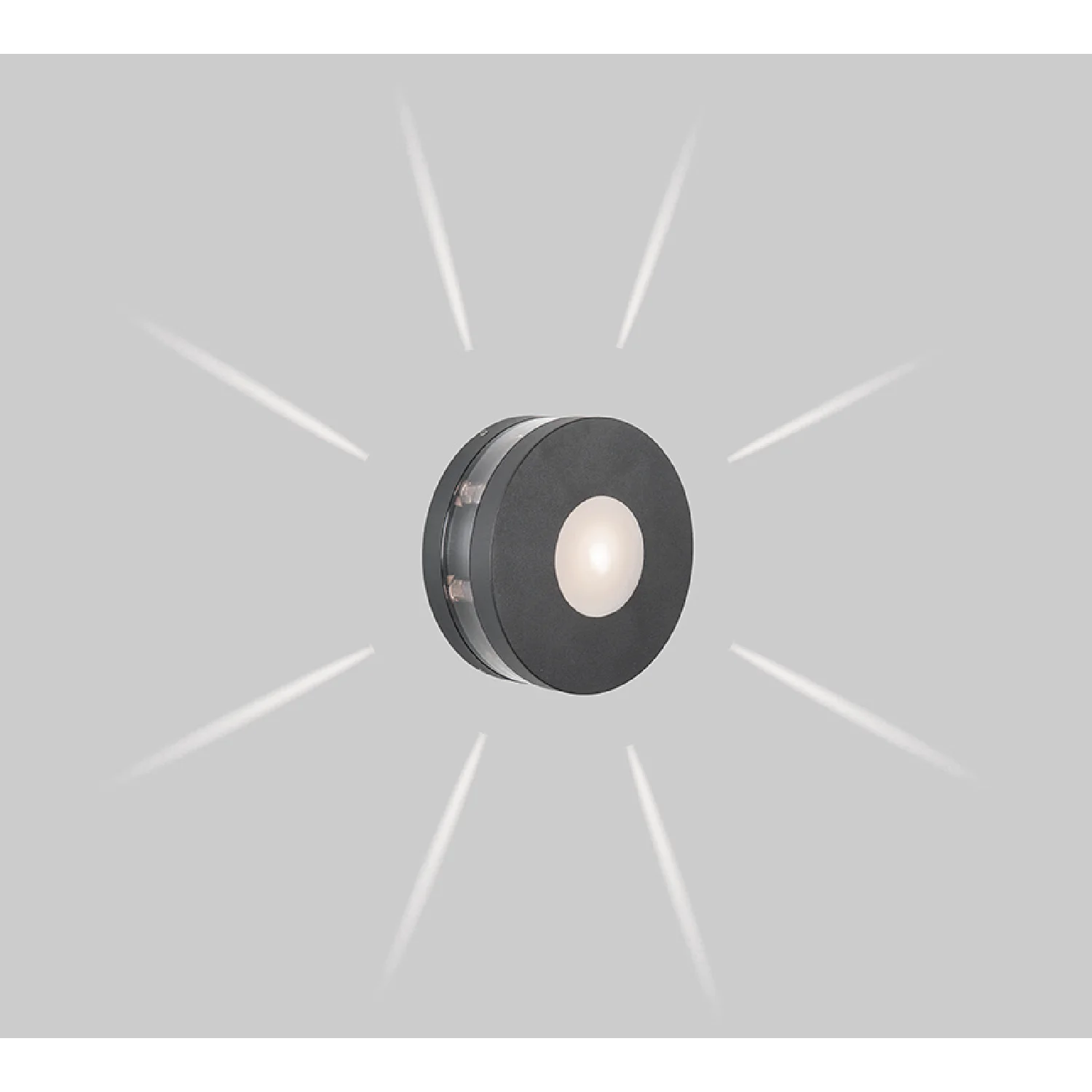 إضاءة جدارية خارجية ليد من الترا لايت | إضاءة أسطوانية لجميع الاتجاهات (DHL-1317)