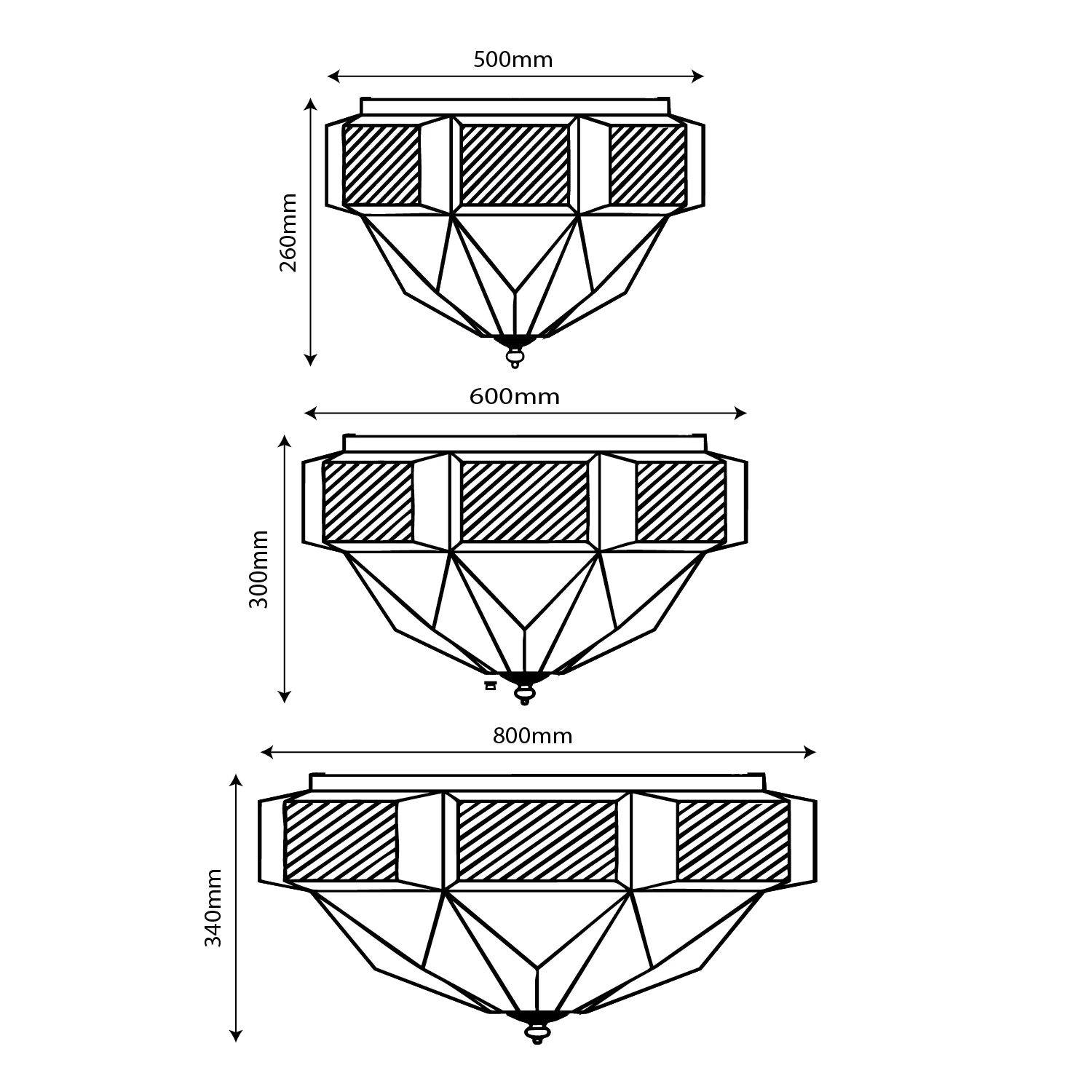 مصباح سقفي نحاسي فاخر من الترا لايت – تصميم عربي مميز للإضاءة الخارجية الفاخرة (X02)