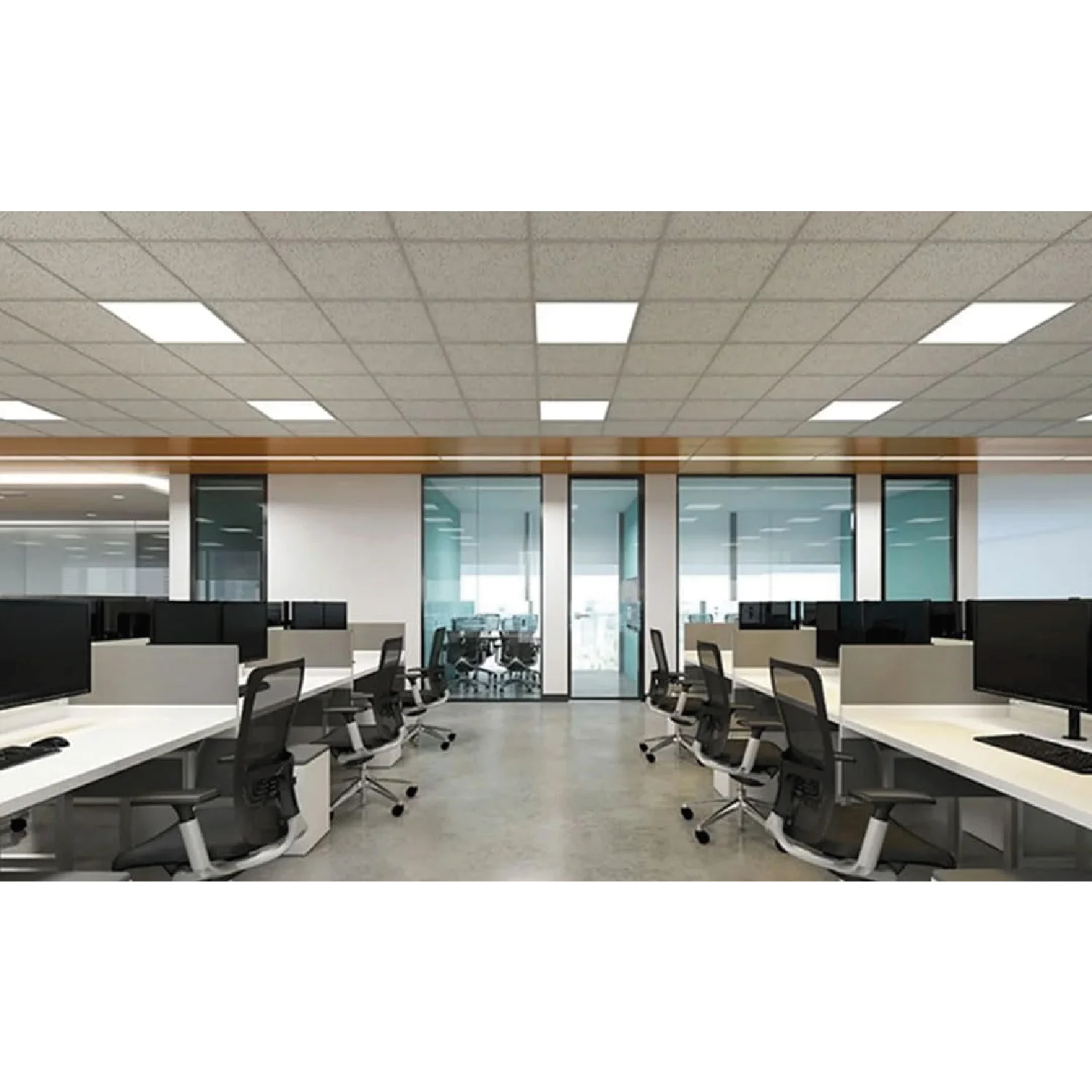 إنارة بانل ليد 60×60 من الترا لايت – 48 واط، إضاءة سقفية 3000K و6500K (RDMB48W)