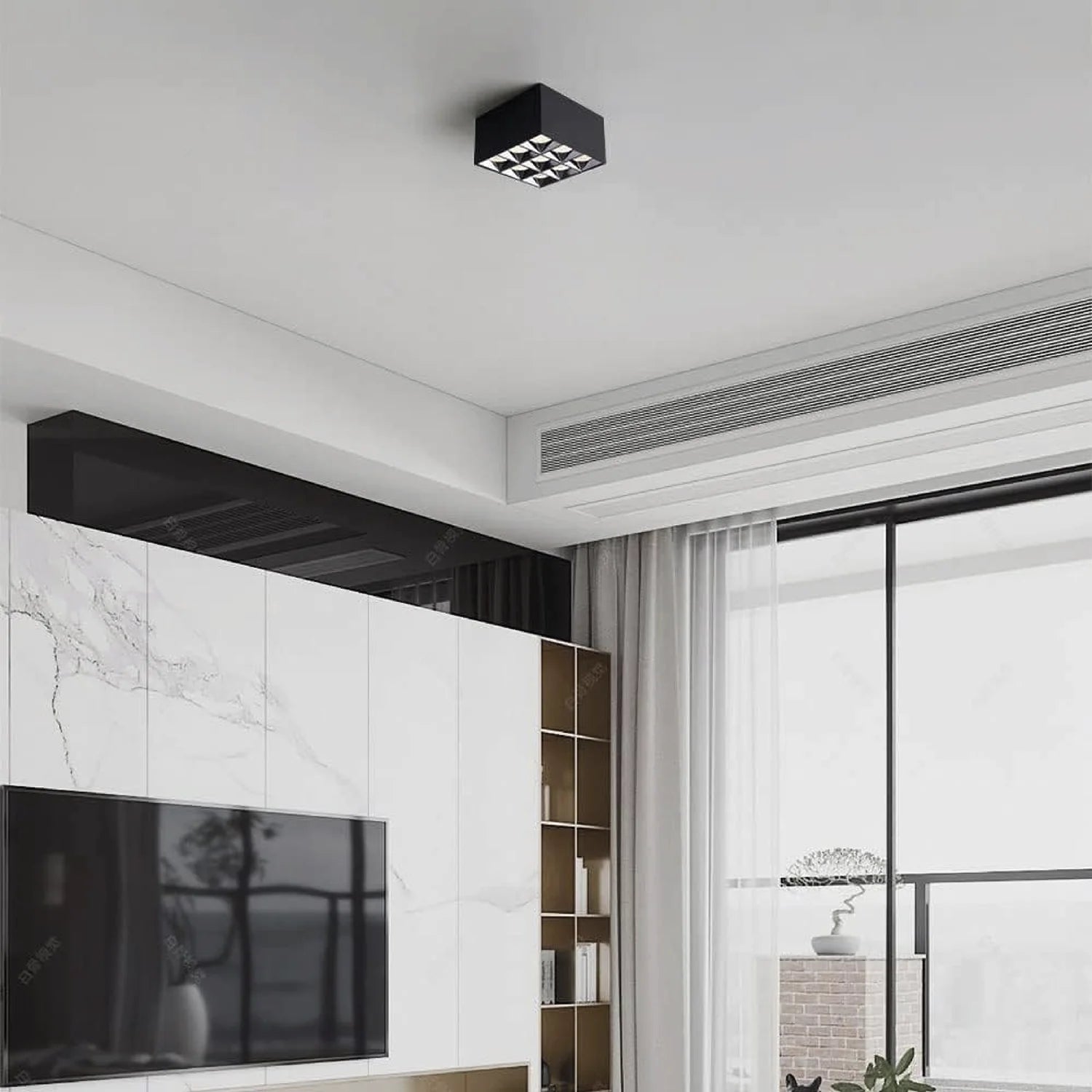 كشاف ليد جداري بتركيب سطحي عصري مع درجة وضوح ألوان عالية CRI>90 (MD006)