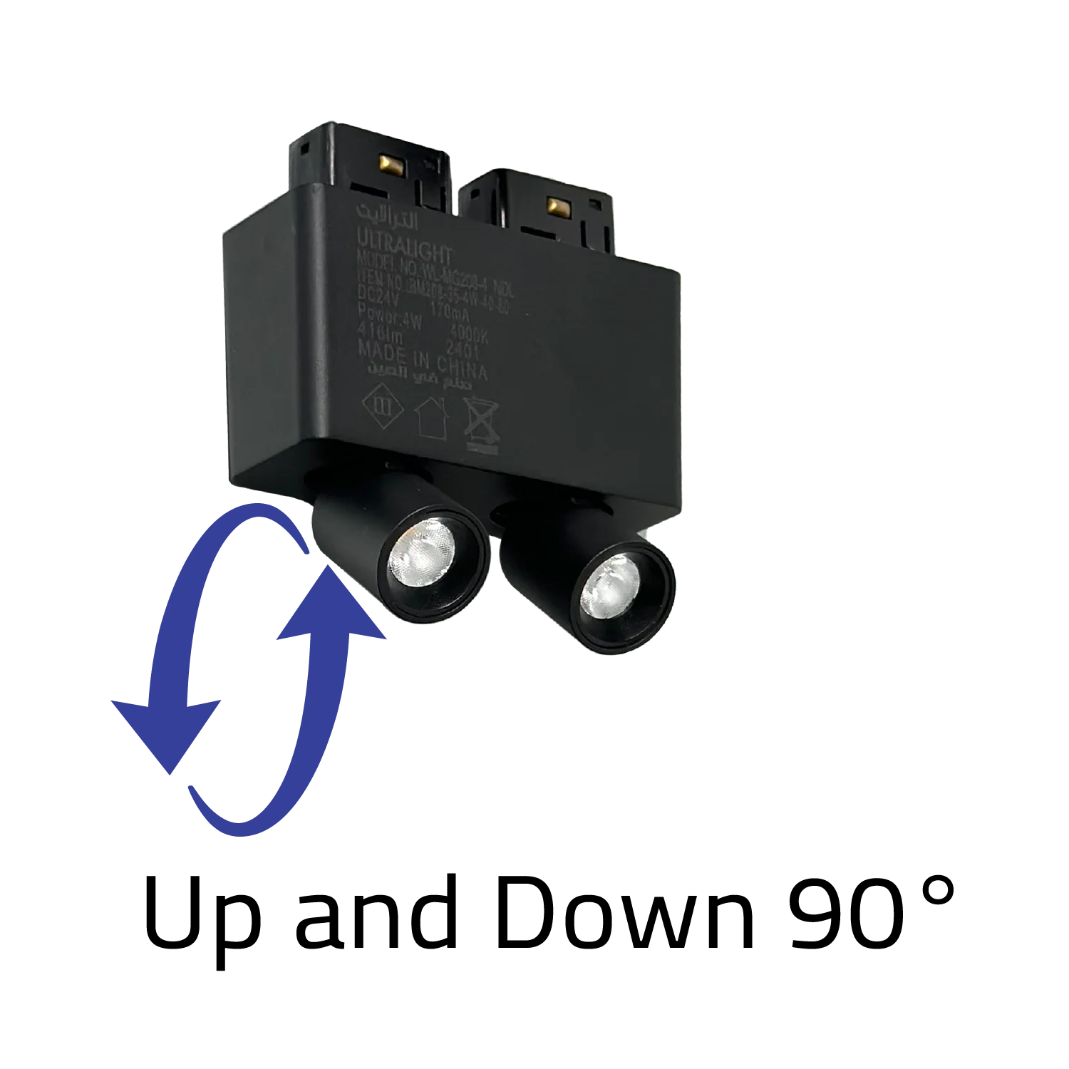 كشاف تراك لايت مغناطيسي (BM208) - إضاءة ليد 360° بتقنية Pop-Out للديكورات الداخلية – شريحة BRIDGELUX