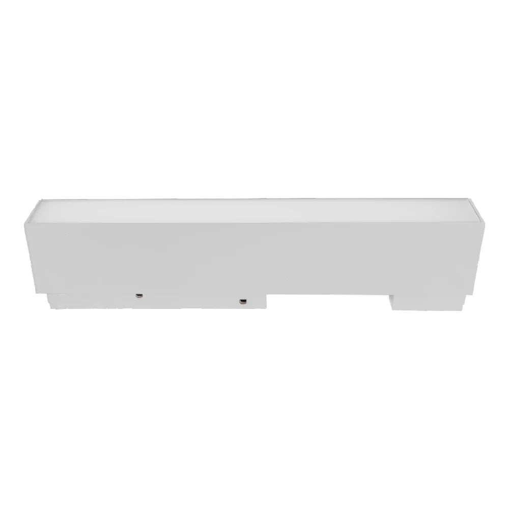 White rectangular object on a white background