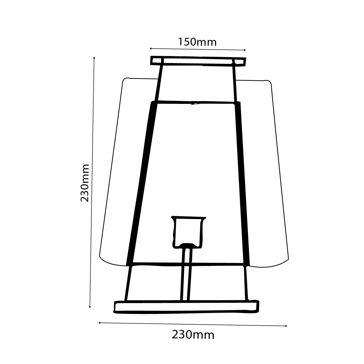 إنارة خارجية نحاسية فاخرة للحدائق والواجهات IP44 (3095)