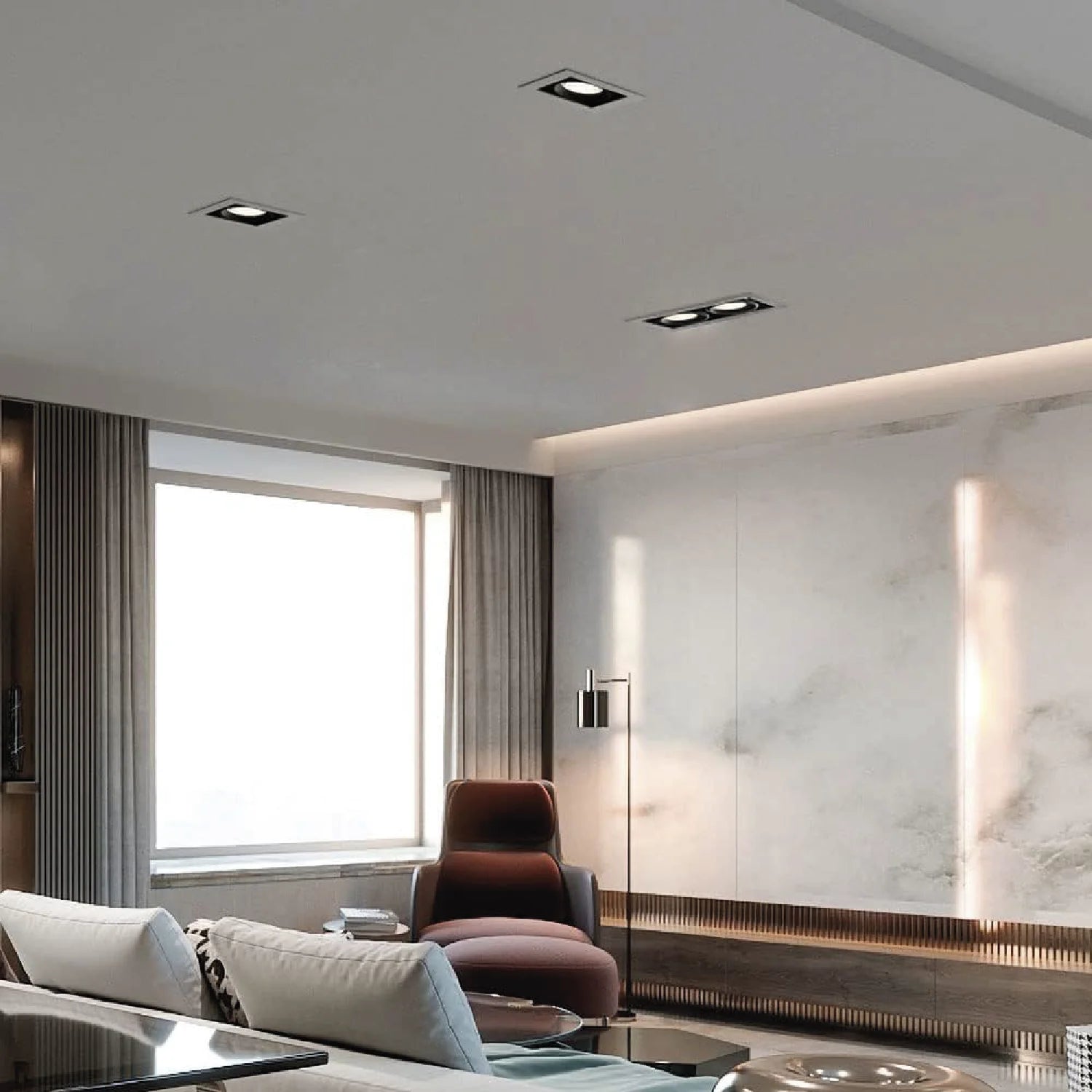 إطار سبوت لايت قابل للتوجيه من الترالايت – تصميم متحرك أنيق للإضاءة المركزة (BR6720)