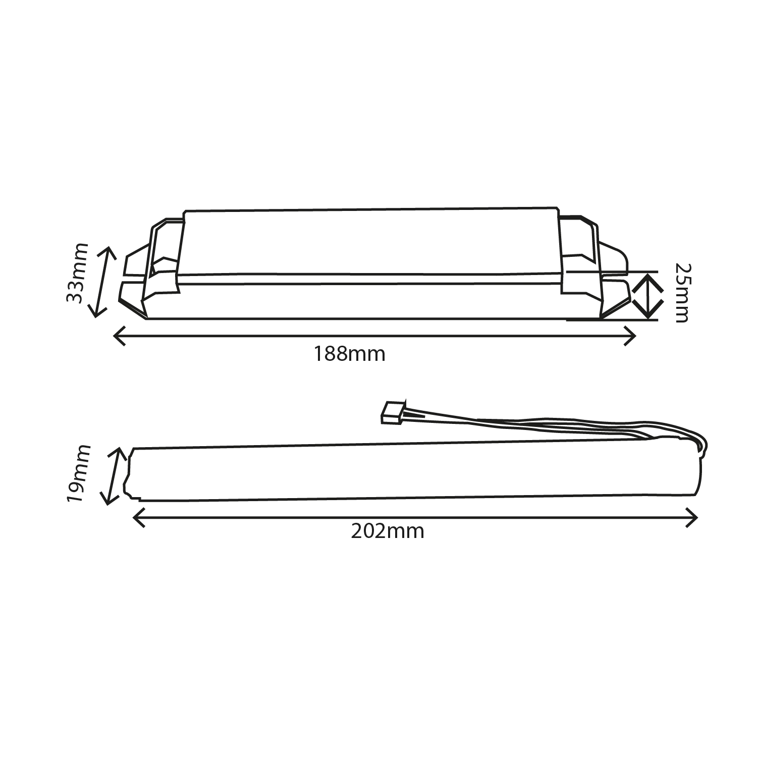 Technical drawing of a cylindrical component with dimensions labeled