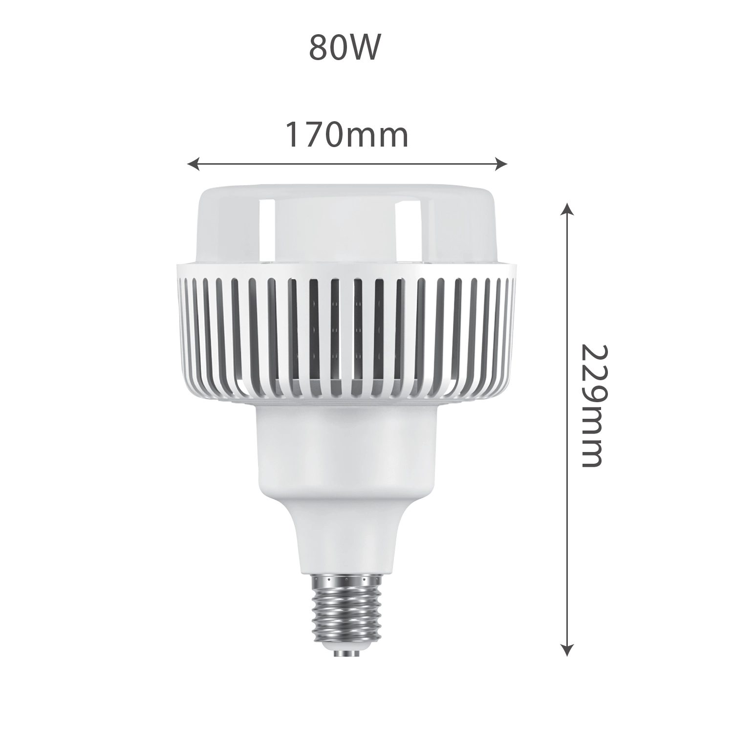 لمبة هاي باي ليد E40 من الترا لايت – إضاءة داخلية قوية فورية (UTL-NHL) 