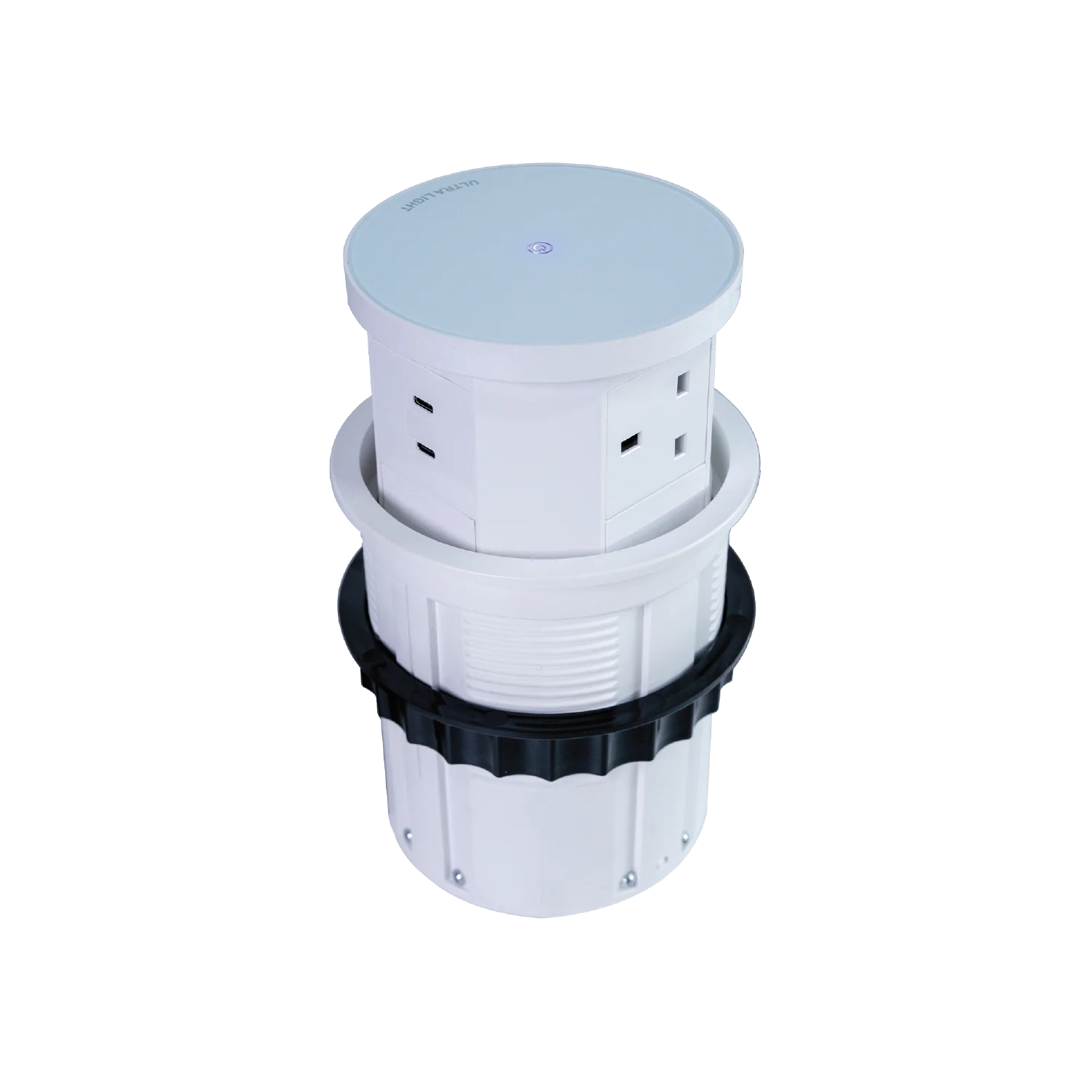 فيش طاولة كهربائي غاطس مع شحن لاسلكي وحساس لمس من الترالايت (SJ-01) 