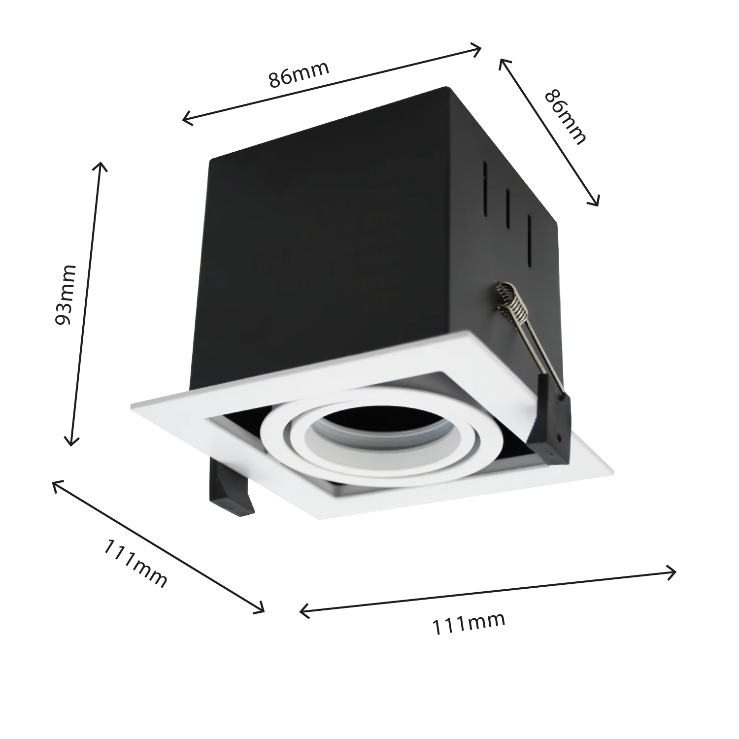 إطار سبوت لايت قابل للتوجيه من الترالايت – تصميم متحرك أنيق للإضاءة المركزة (BR6720)