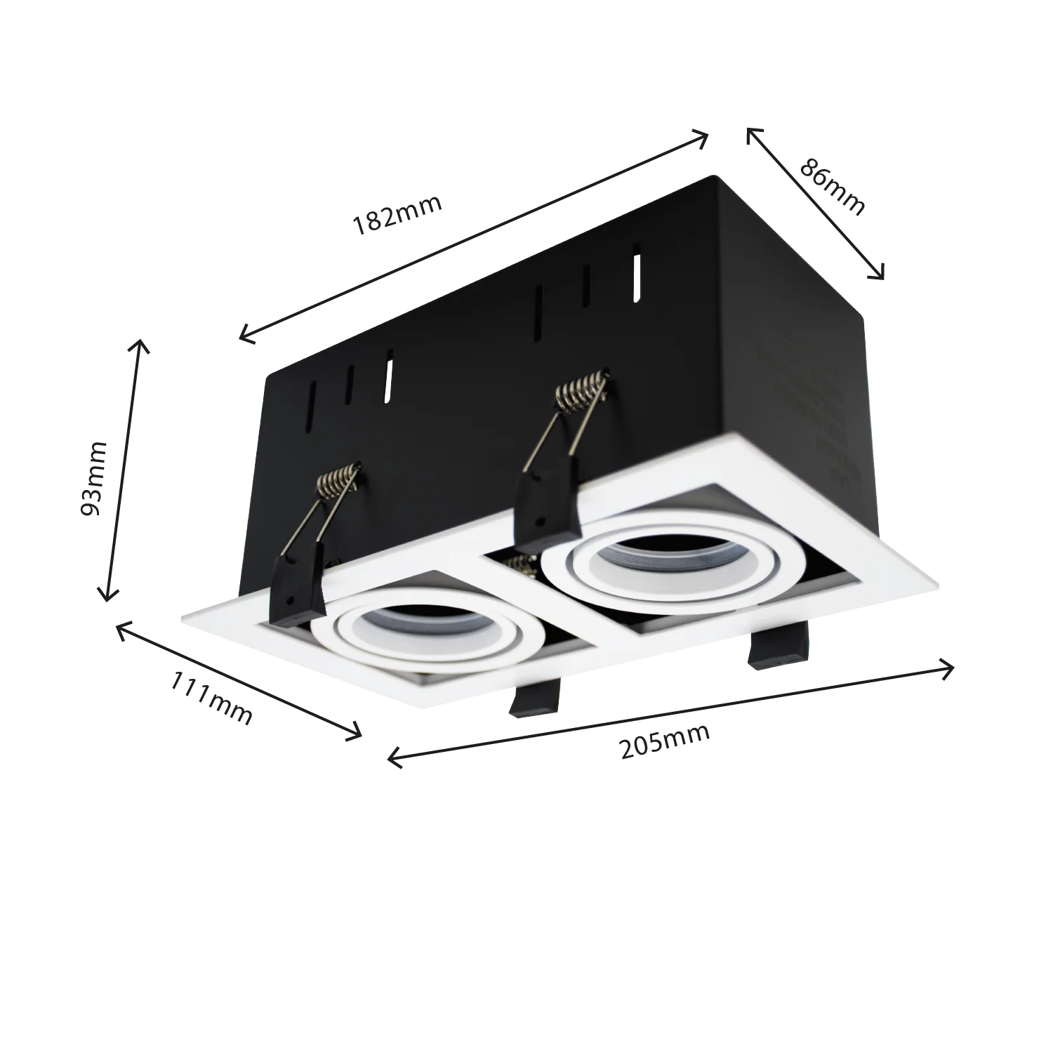 إطار سبوت لايت قابل للتوجيه من الترالايت – تصميم متحرك أنيق للإضاءة المركزة (BR6720)