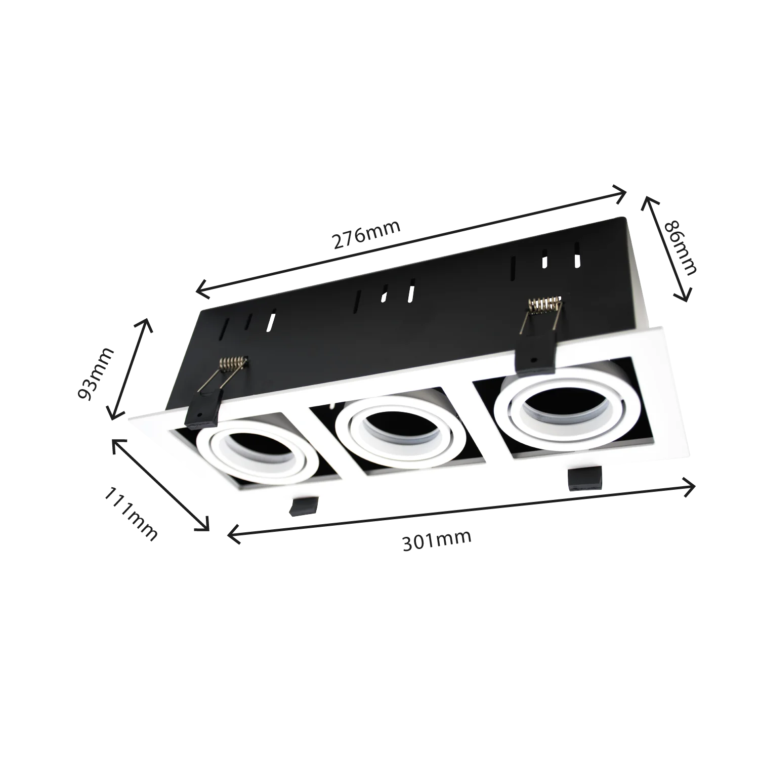 إطار سبوت لايت قابل للتوجيه من الترالايت – تصميم متحرك أنيق للإضاءة المركزة (BR6720)