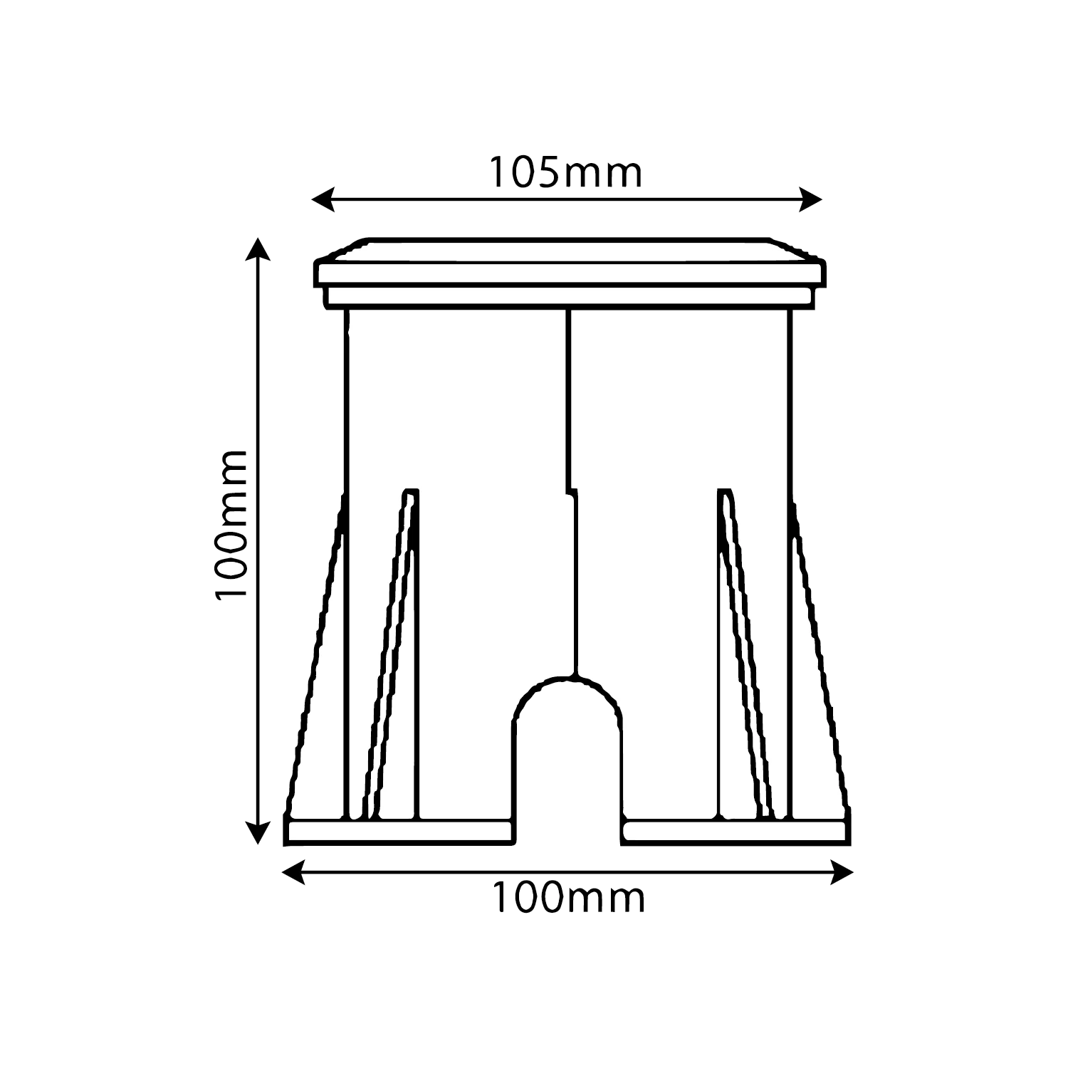 كشاف ليد أرضي مقاوم للماء  من الترالايت – تصميم Up-Light بزاوية 30° وهيكل ألمنيوم (4331)