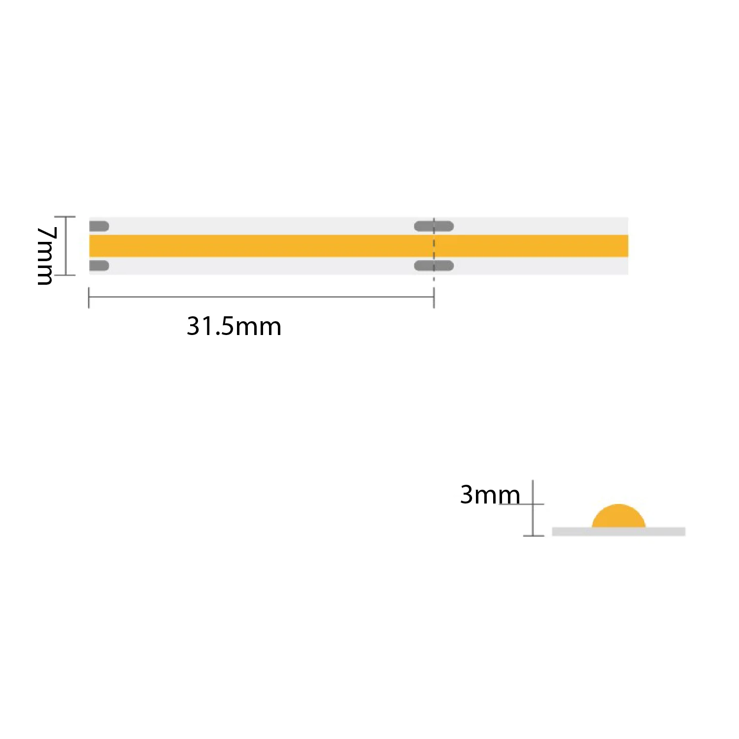 شريط إضاءة ليد ناعمة من الترالايت - بطول 15 متر ودرجة وضوح 90 (COB-384P)