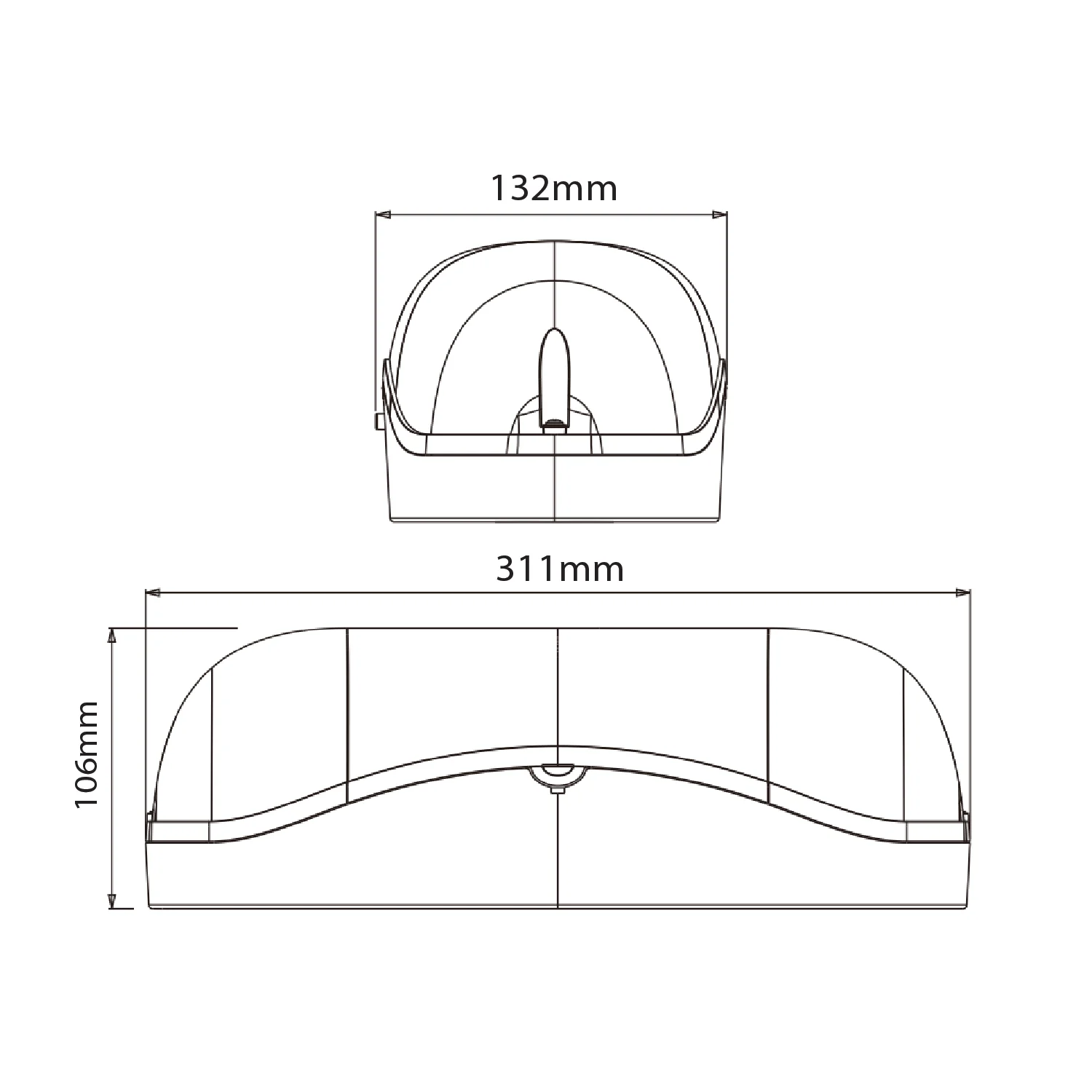 إنارة ليد للطوارئ الترالايت 4 واط IP65 (JLEU5WP)