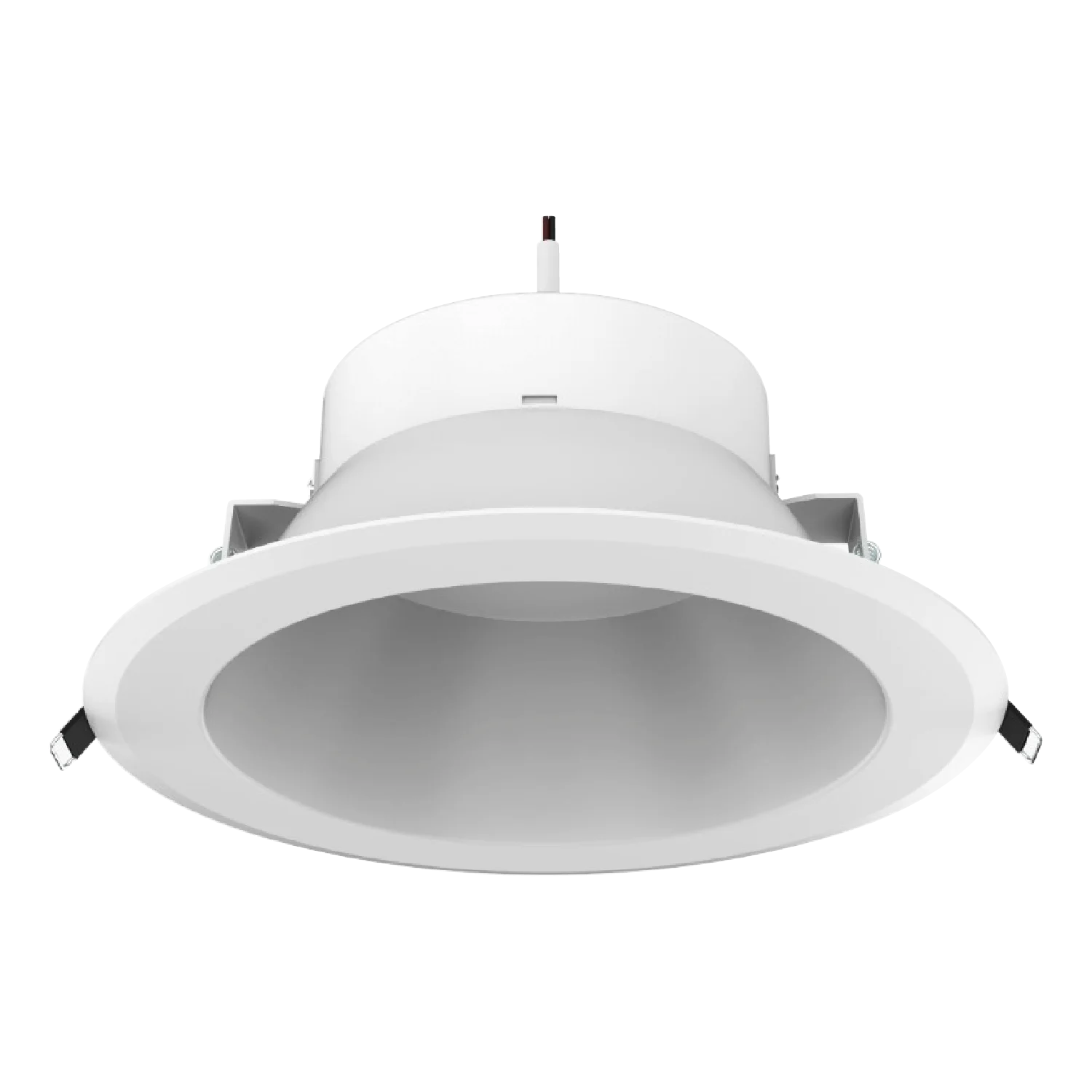 A white Ultralight LED Down Light with a modern design, featuring a circular shape and integrated LED lighting technology.