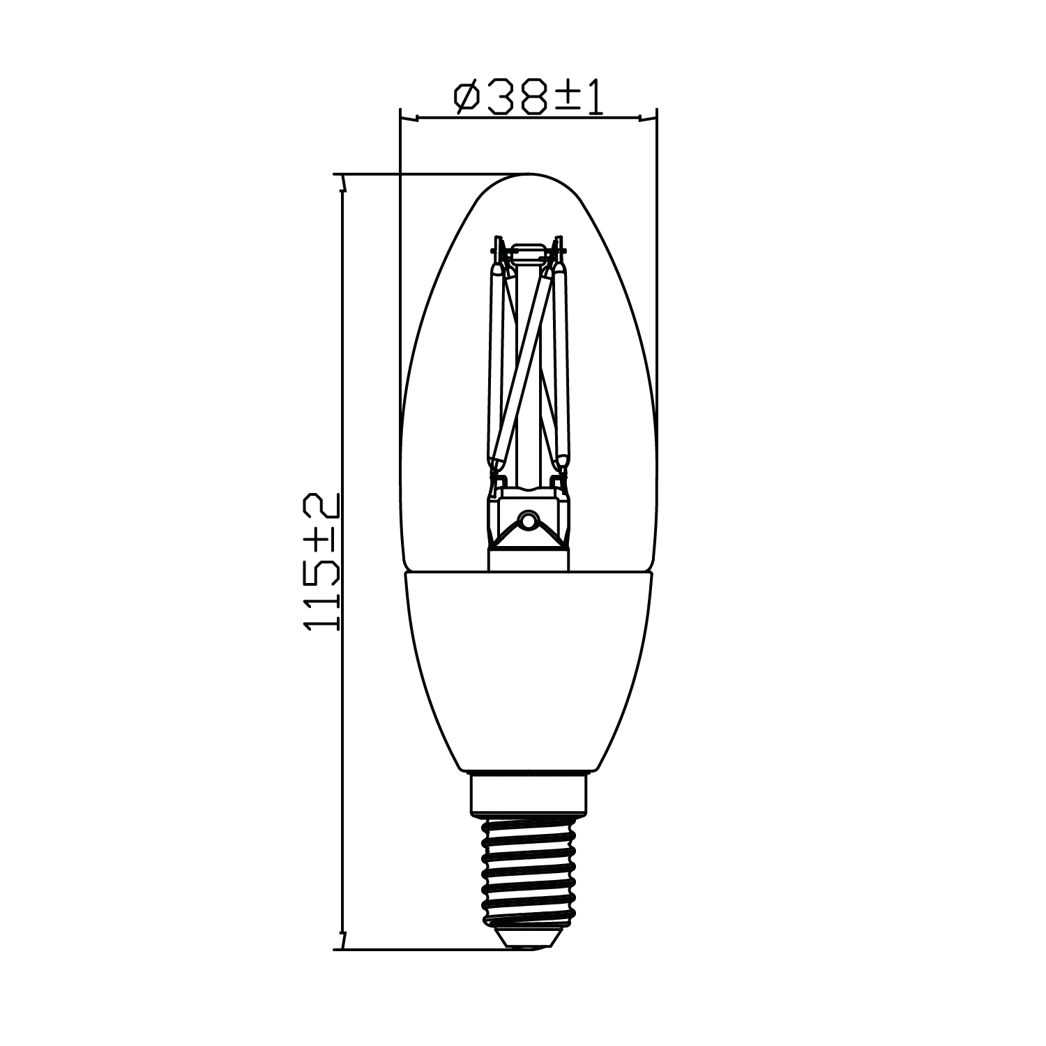 Ultralight LED Bulb 3.7W E14 With 5 Years Warranty (UTL-C600SG)