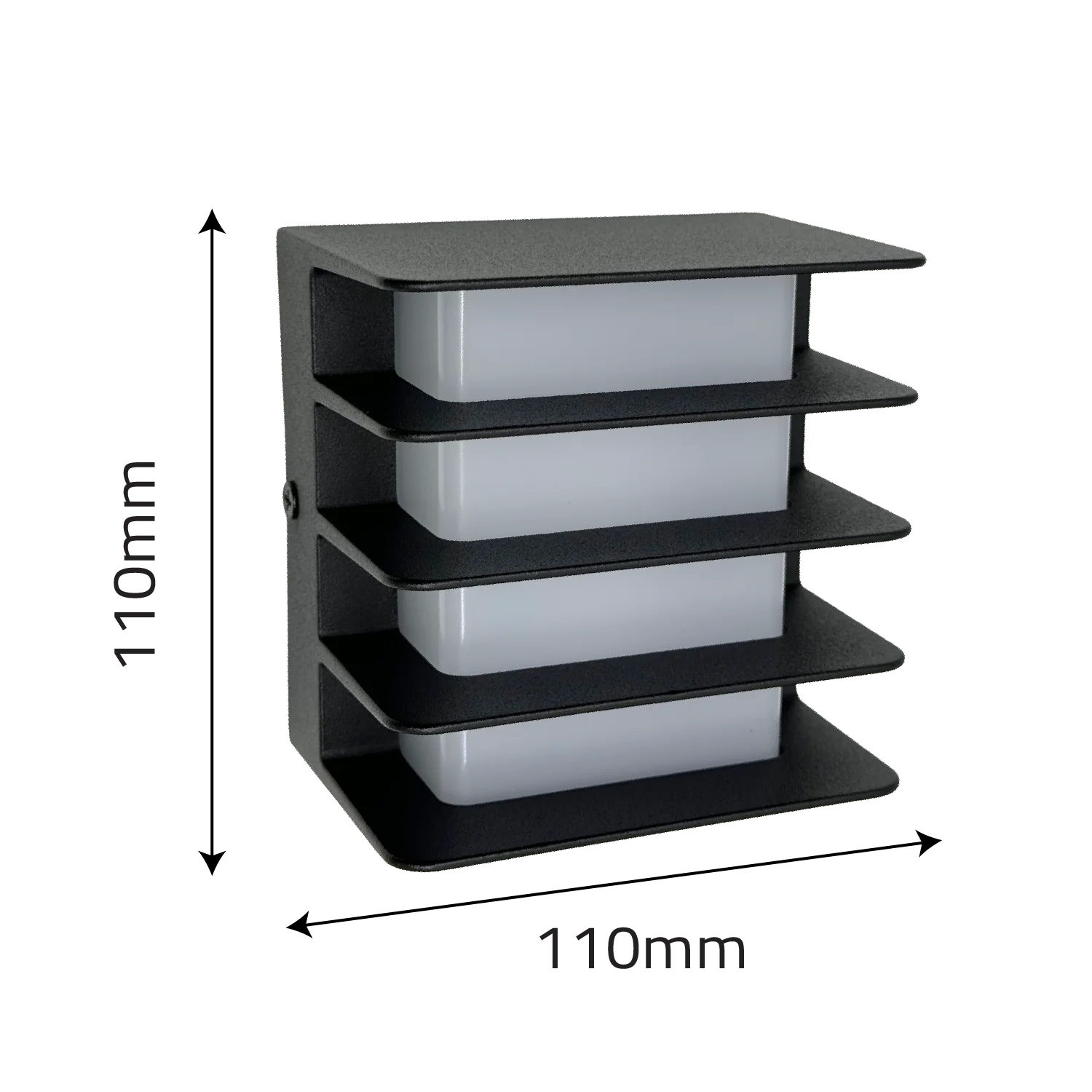 انارة جدارية خارجية ليد (UTL-OT-1469) – تصميم أنيق من الألمنيوم القوي وحماية IP54 مع ناشر أوبال