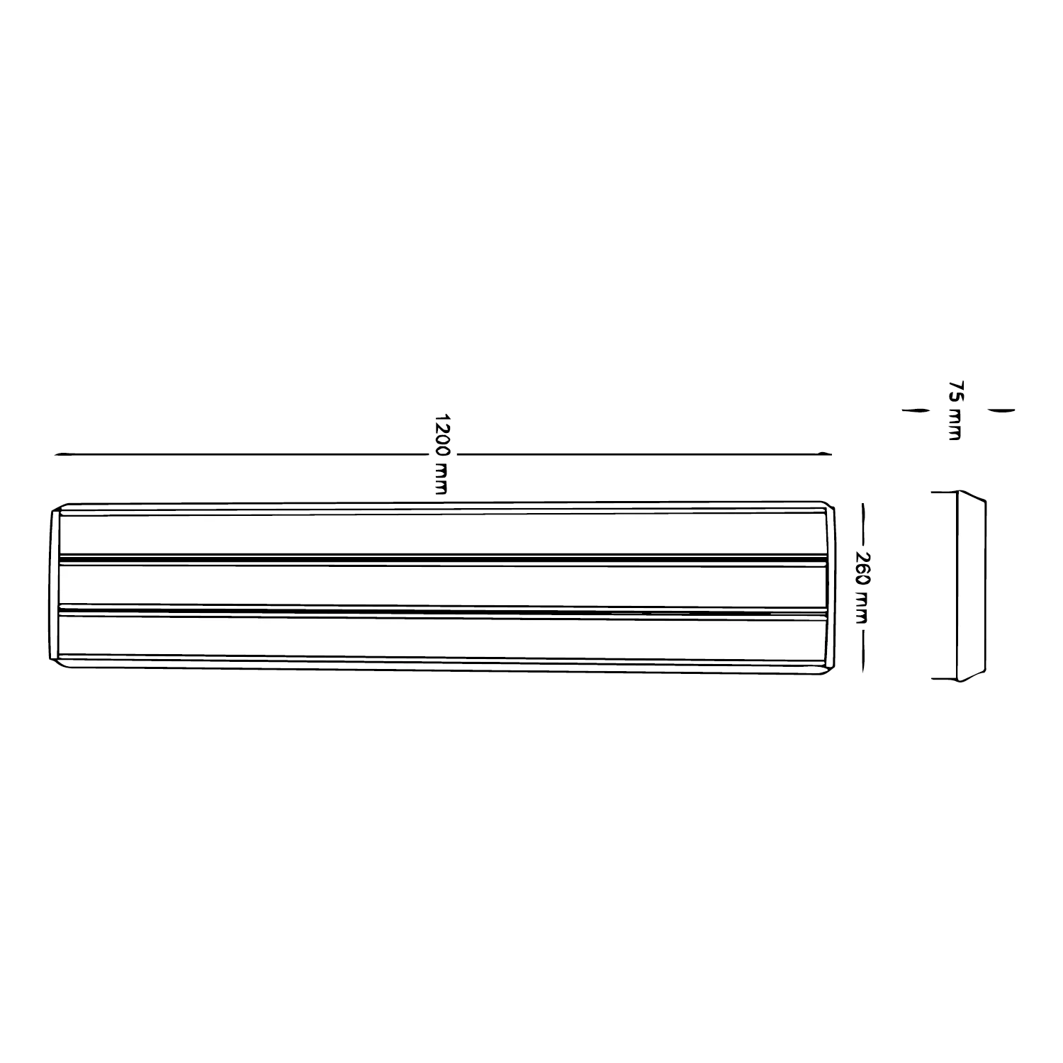 إنارة معلقة من الترالايت 200 واط - قابل للتخفيت - مقاوم للماء (BR6055)