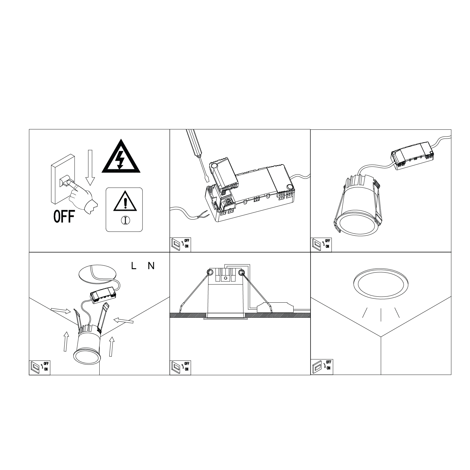 الترالايت داونلايت عميق مضاد للوهج - شريحة COB - مؤشر ألوان 95 (BR4103)