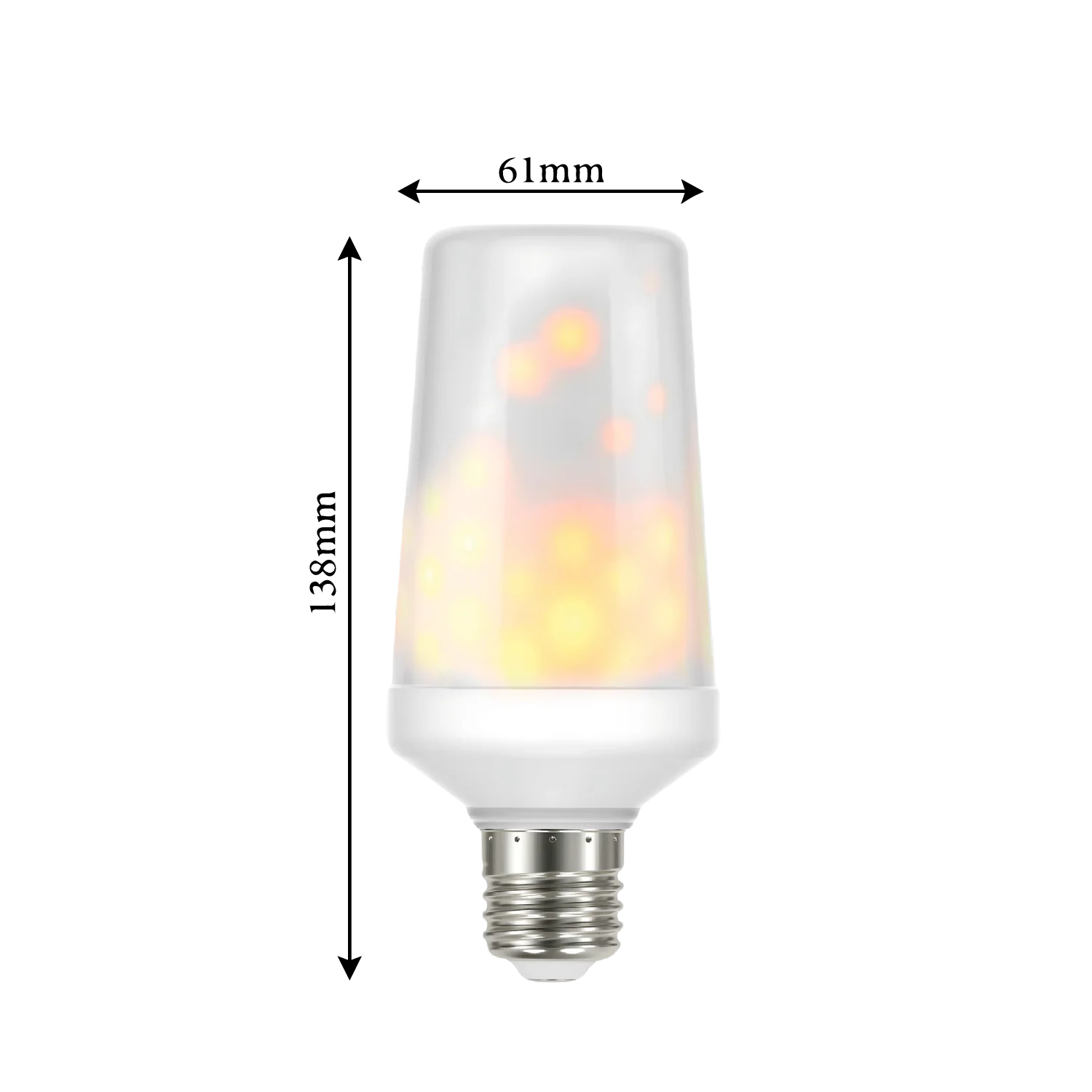 لمبة لهب ديكورية من الترالايت 1 واط (UTLTF300) – ضوء دافئ بتأثير شعلة مع قاعدة E27