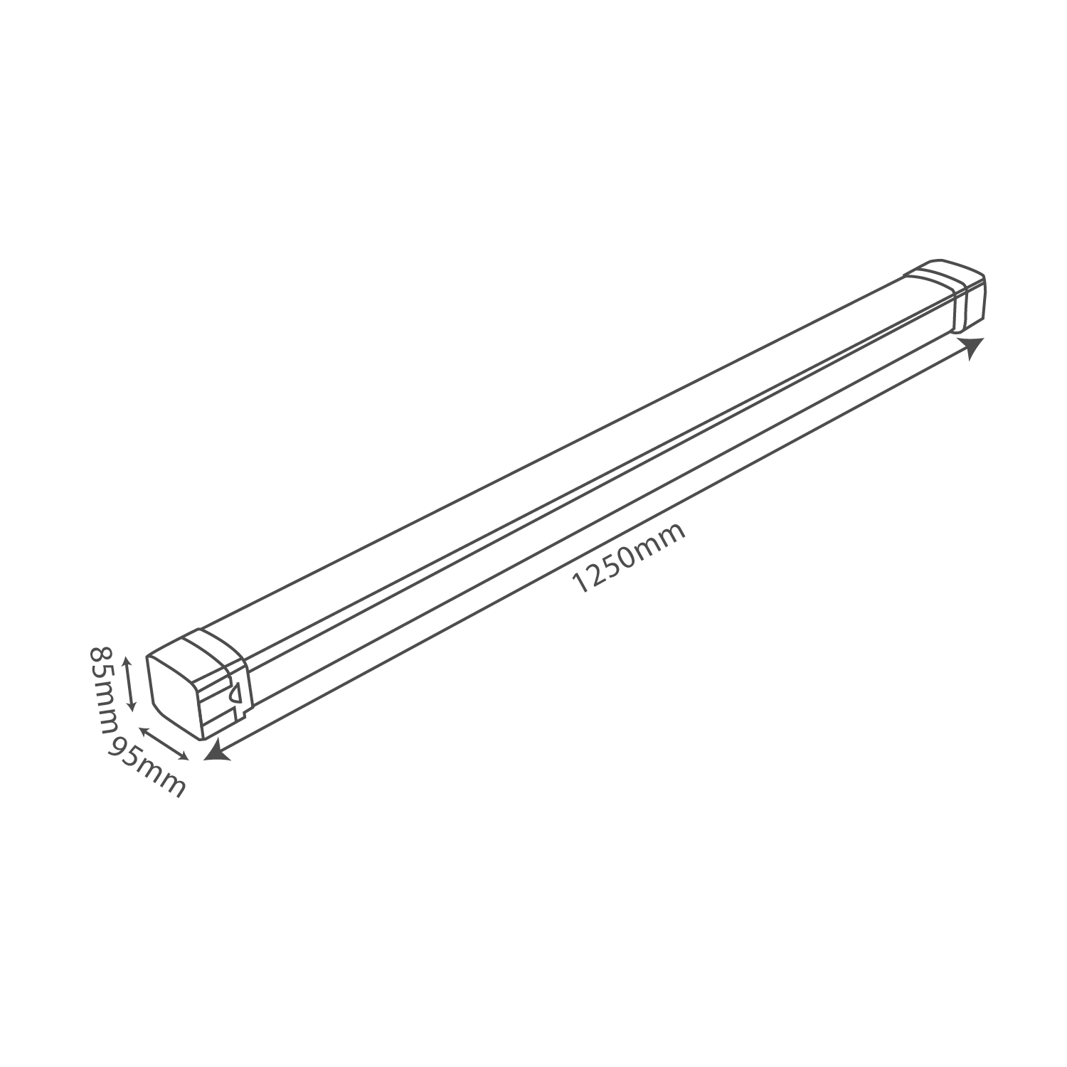 لمبة نجف ليد خطية الترالايت مضادة للماء 50 واط IP66 (TRA12095)
