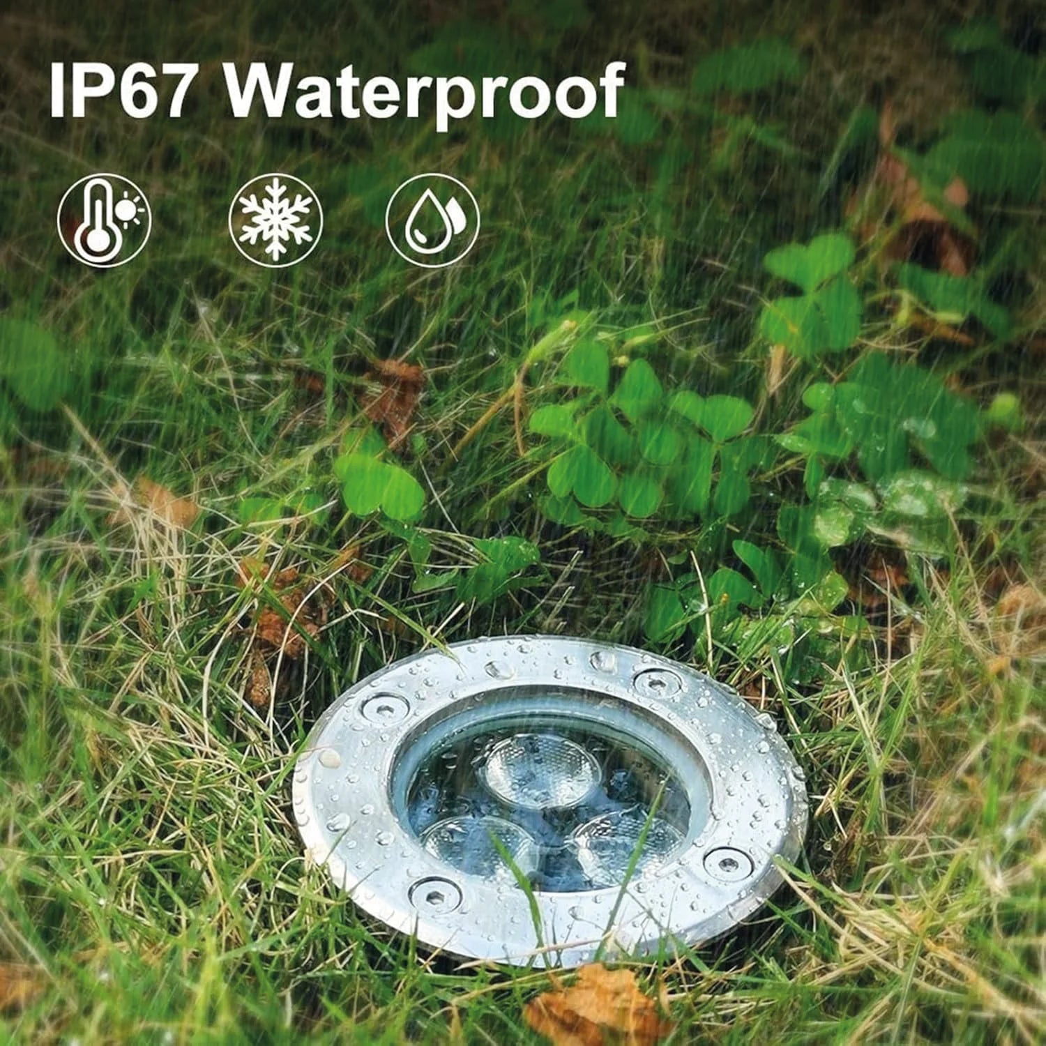 كشاف ليد أرضي مقاوم للماء  من الترالايت – تصميم Up-Light بزاوية 30° وهيكل ألمنيوم (4331)