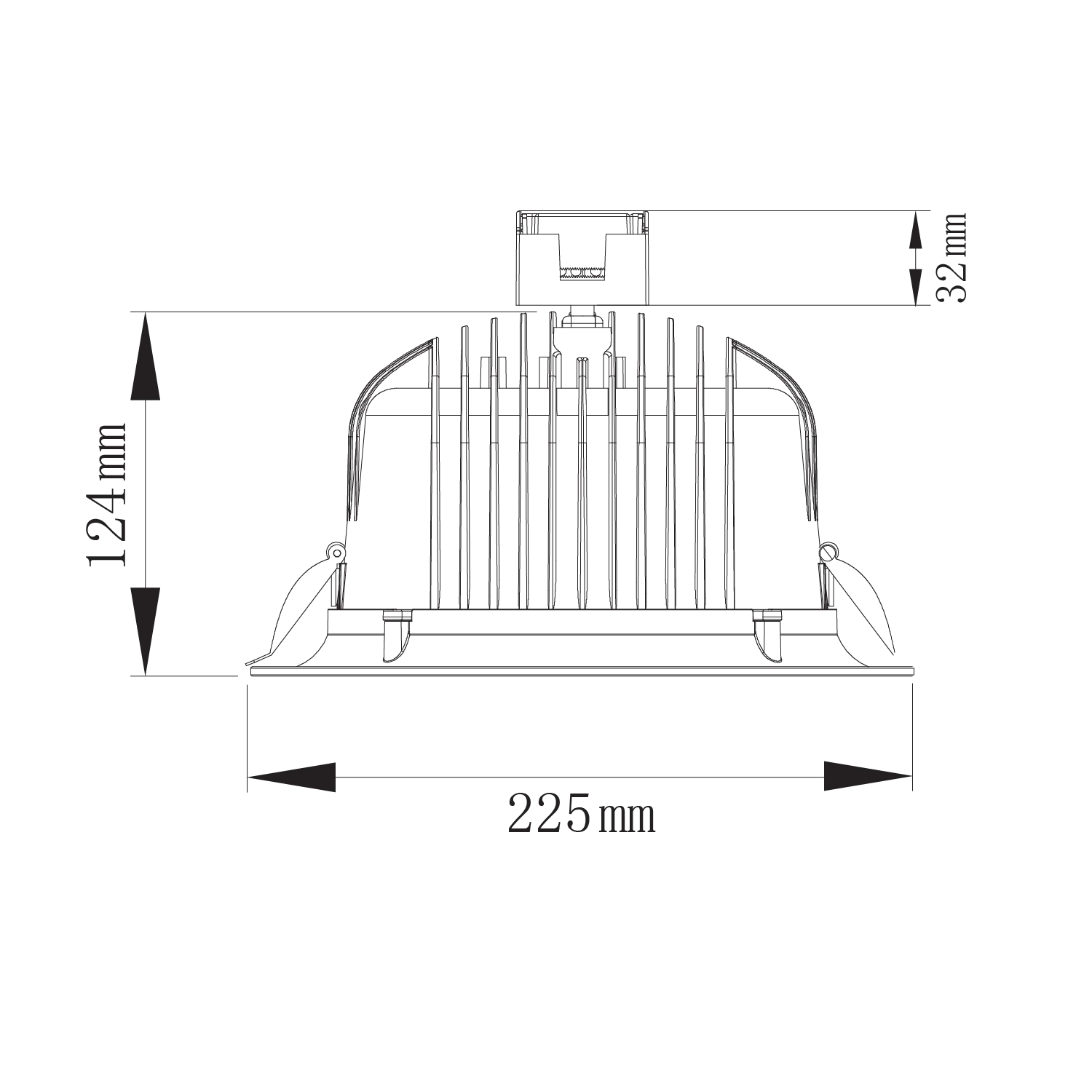 Ultralight LED Downlight - High Wattage 80W - Anti Glare & COB Chip (UTL-DD08)