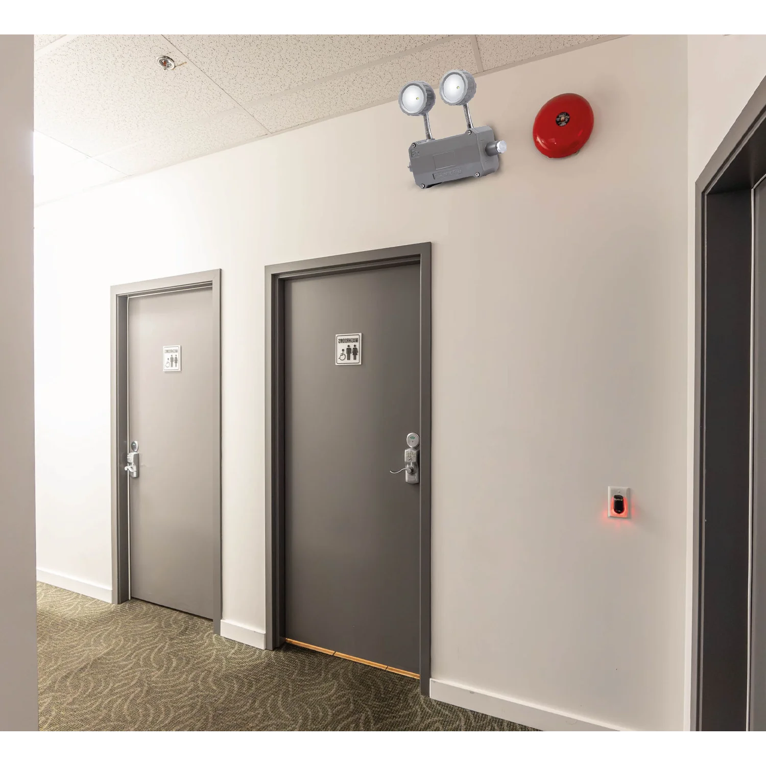 إضاءة طوارئ مقاومة للانفجار من الترالايت – مصابيح مزدوجة ببطارية داخلية وتصنيف IP65 (JY-1009)