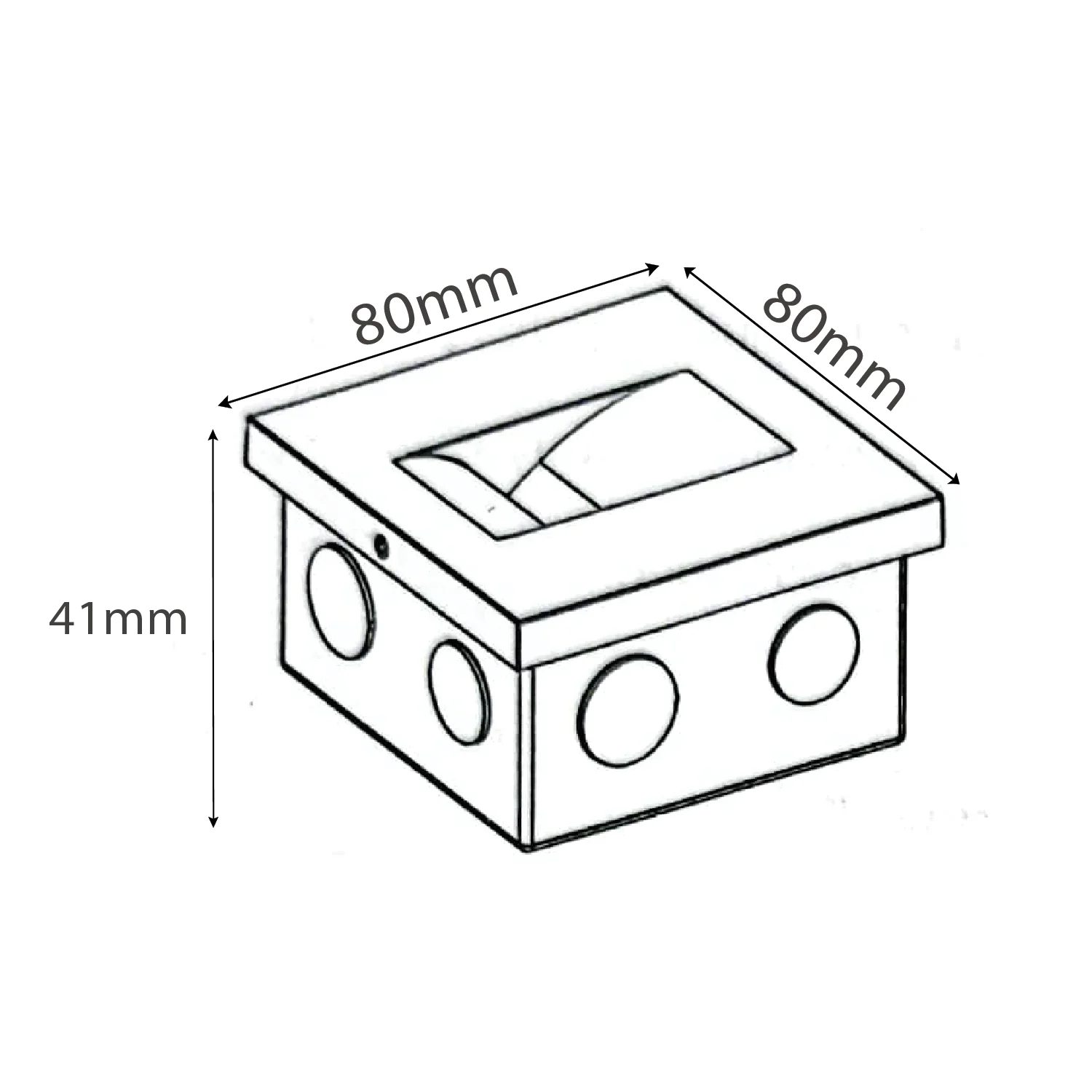 إنارة درج 3 واط ومقاومة للظروف الخارجية IP54 (BR7012)