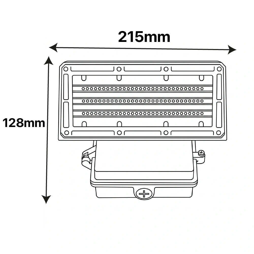 It features a 0°–90° adjustable joint , IP65 protection ,  Long lifespan up to 50,000 hours with a 5-year warranty.