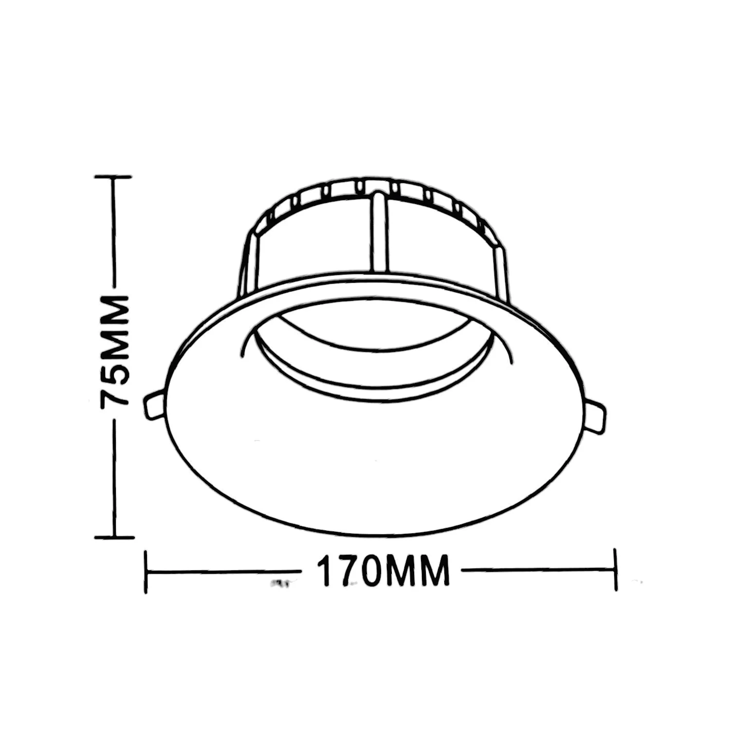 إطار إنارة سقفية الترالايت - إضاءة داخلية فاخرة ضد التوهج (BA226)