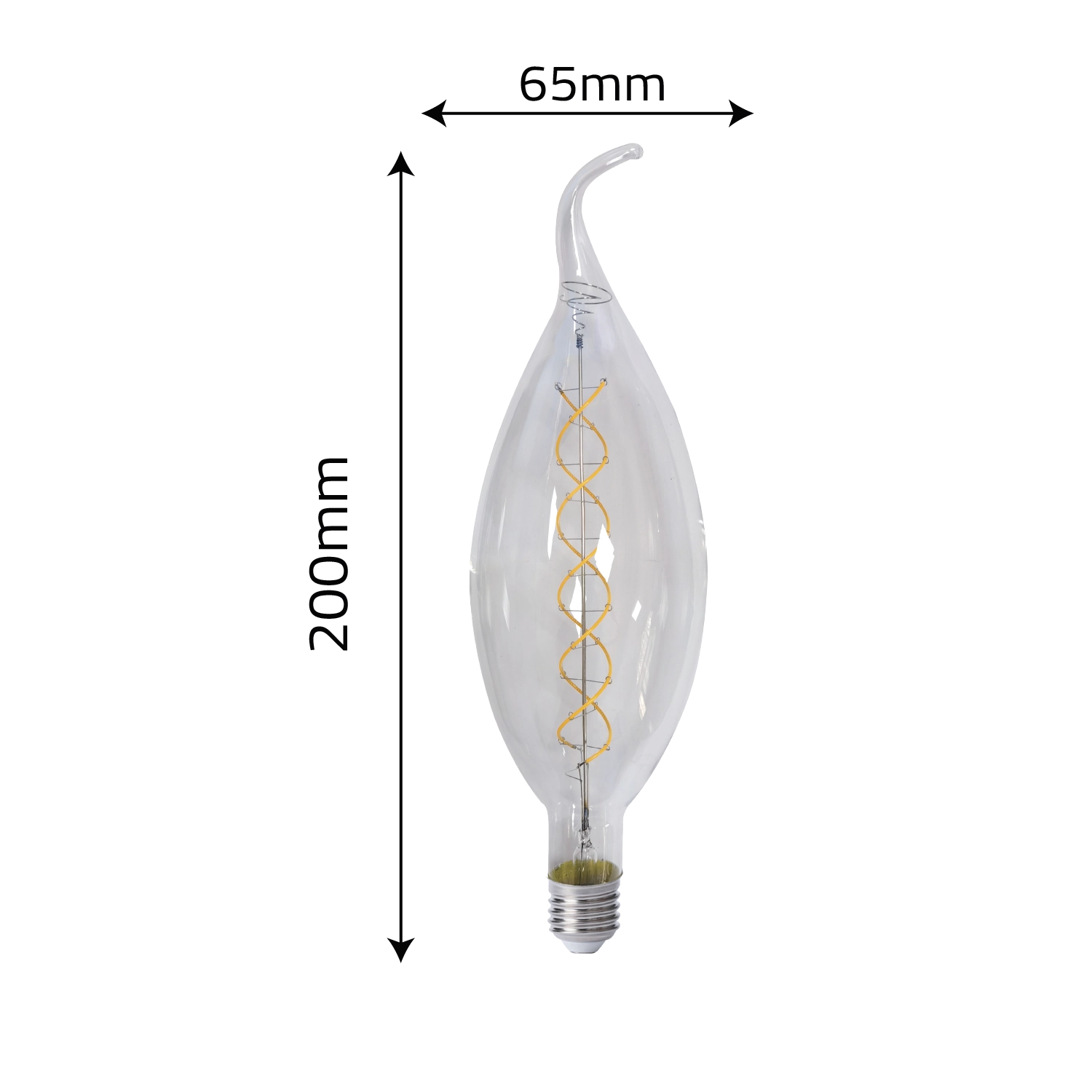 لمبة فيلمنت ليد مع قاعدة E40 – كفاءة عالية وتصميم زجاجي أنيق (WL-BLC125)

