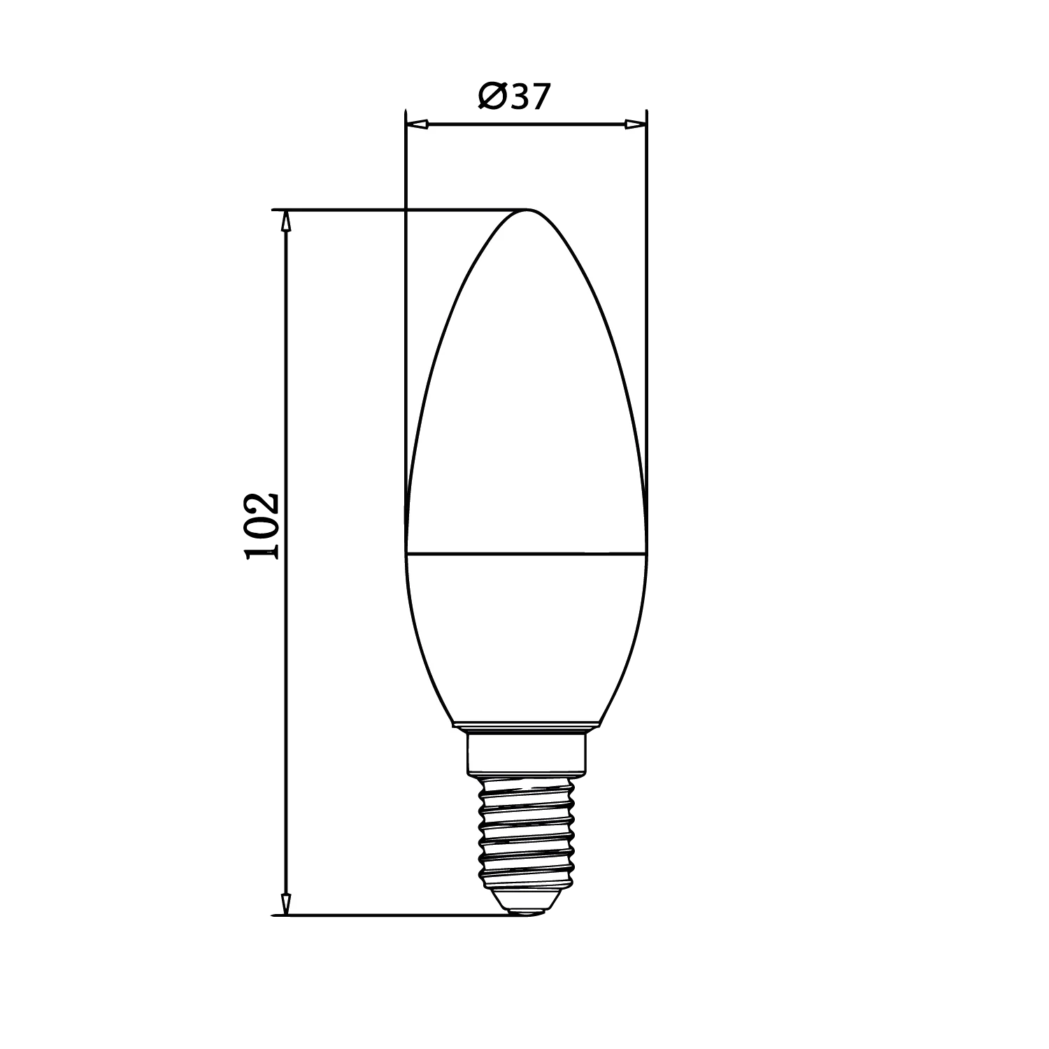 LED Light Bulb 5.5W E14 (SQ-006)