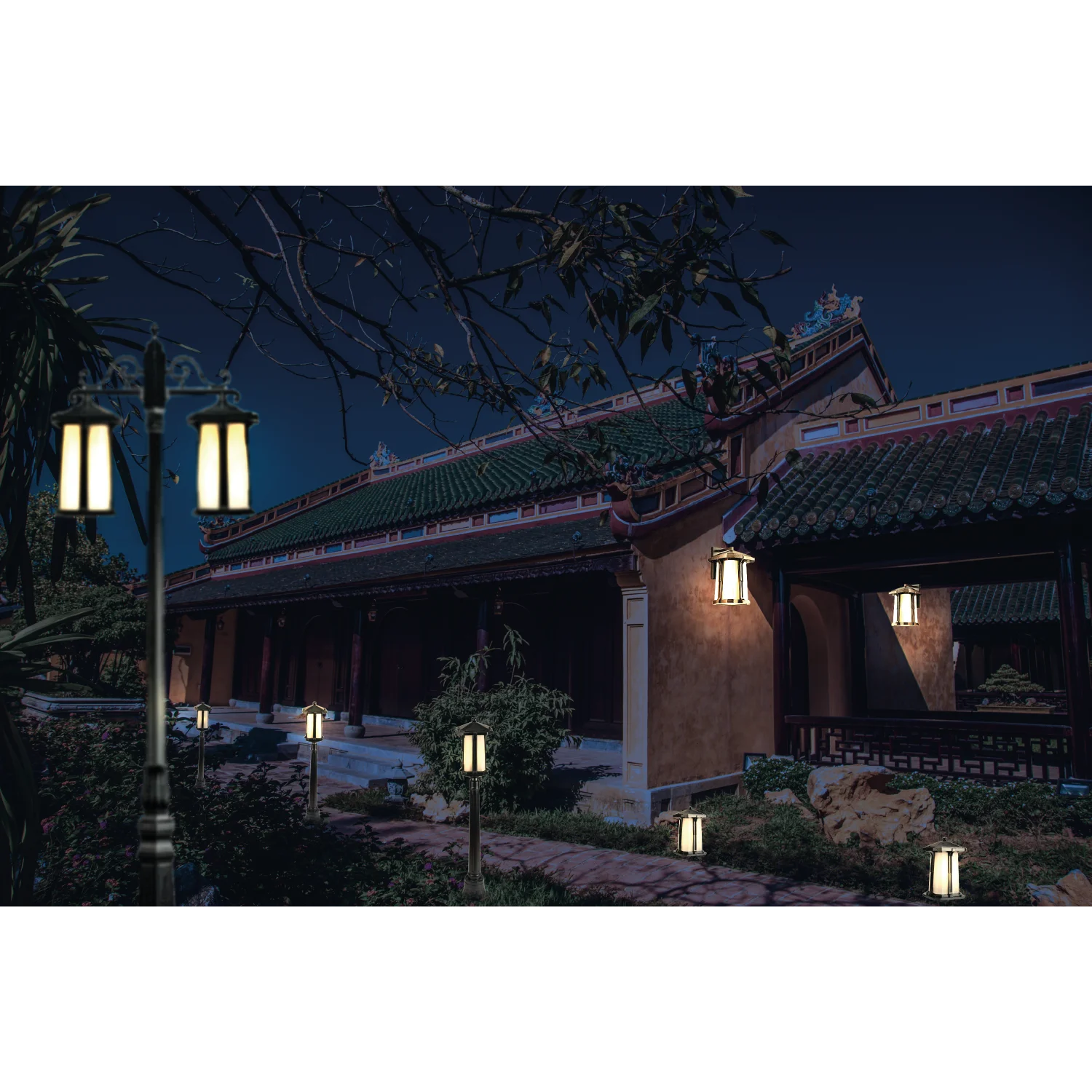 Ultralight LED Outdoor Light - Imperial Style E27 IP44 (0212-Family)