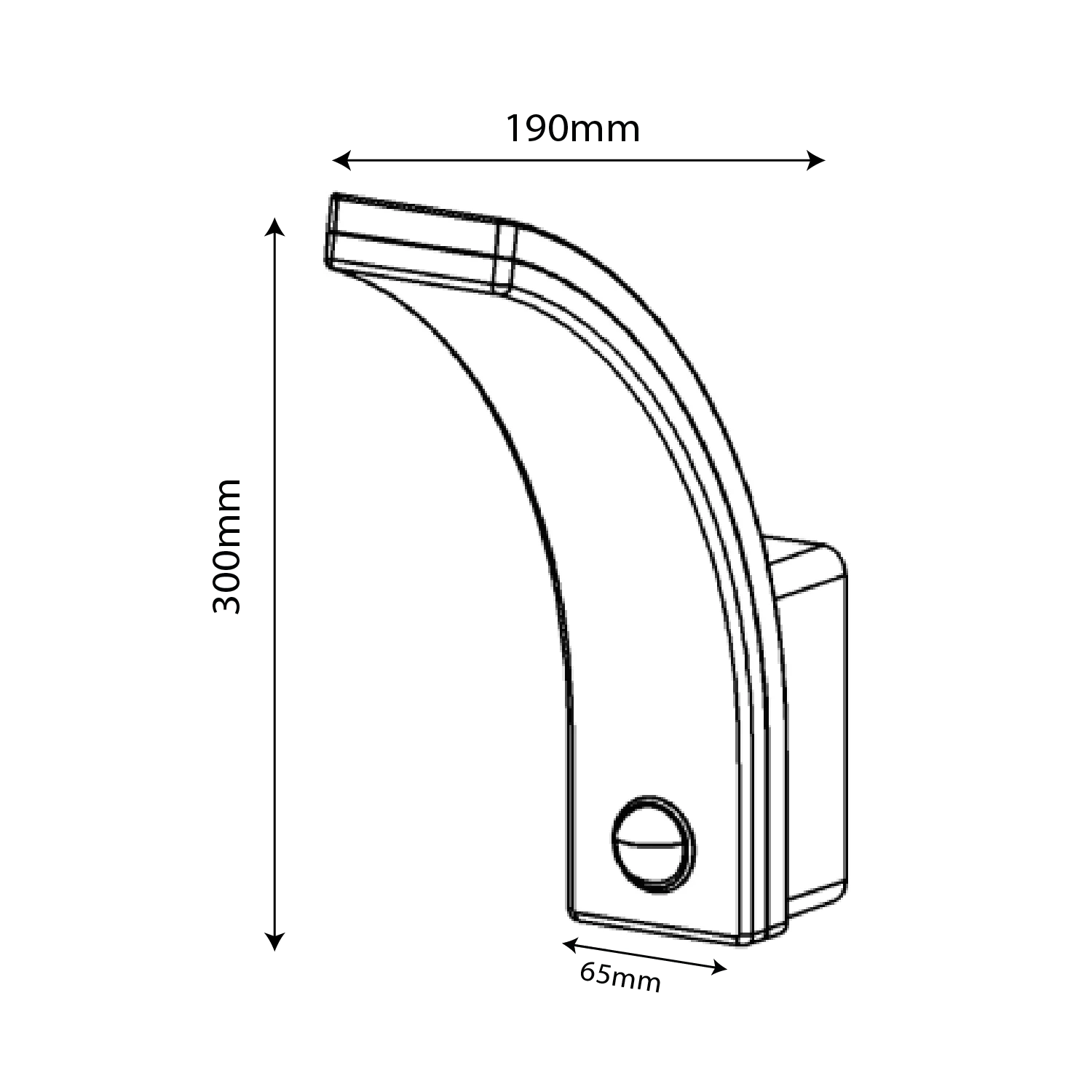 مصباح مع مستشعر الحركة - 3 تبديلات للإضاءة - ضمان 5 سنوات IP65 (ST53K)