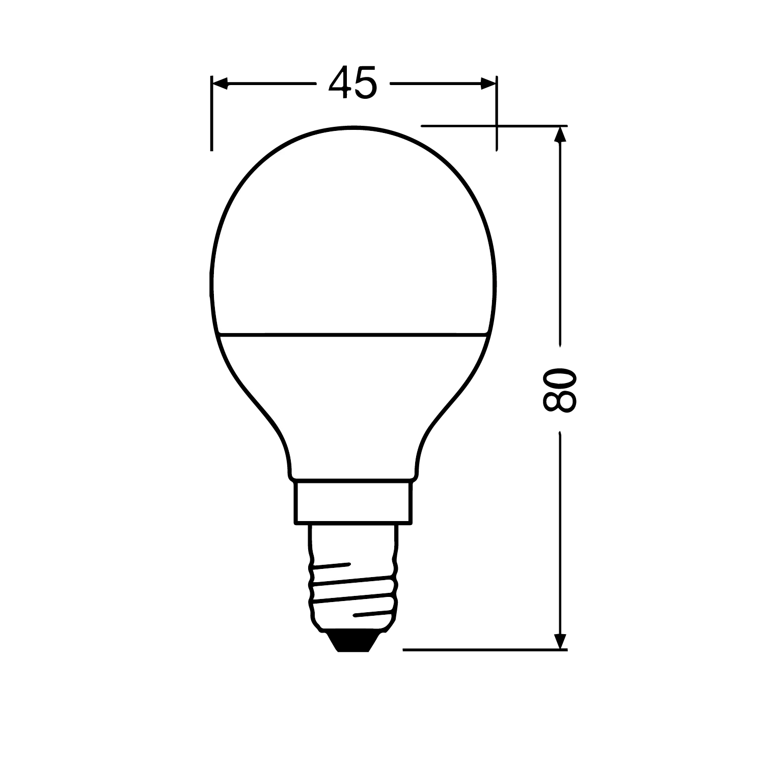 LED Bulb Light 5.5W E14 (SQ-005)