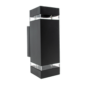 فريم إضاءة جدارية خارجية قاعدة GU10 (YJ2181) بإضاءة مزدوجة لأعلى وأسفل - مقاومة للعوامل الجوية IP44