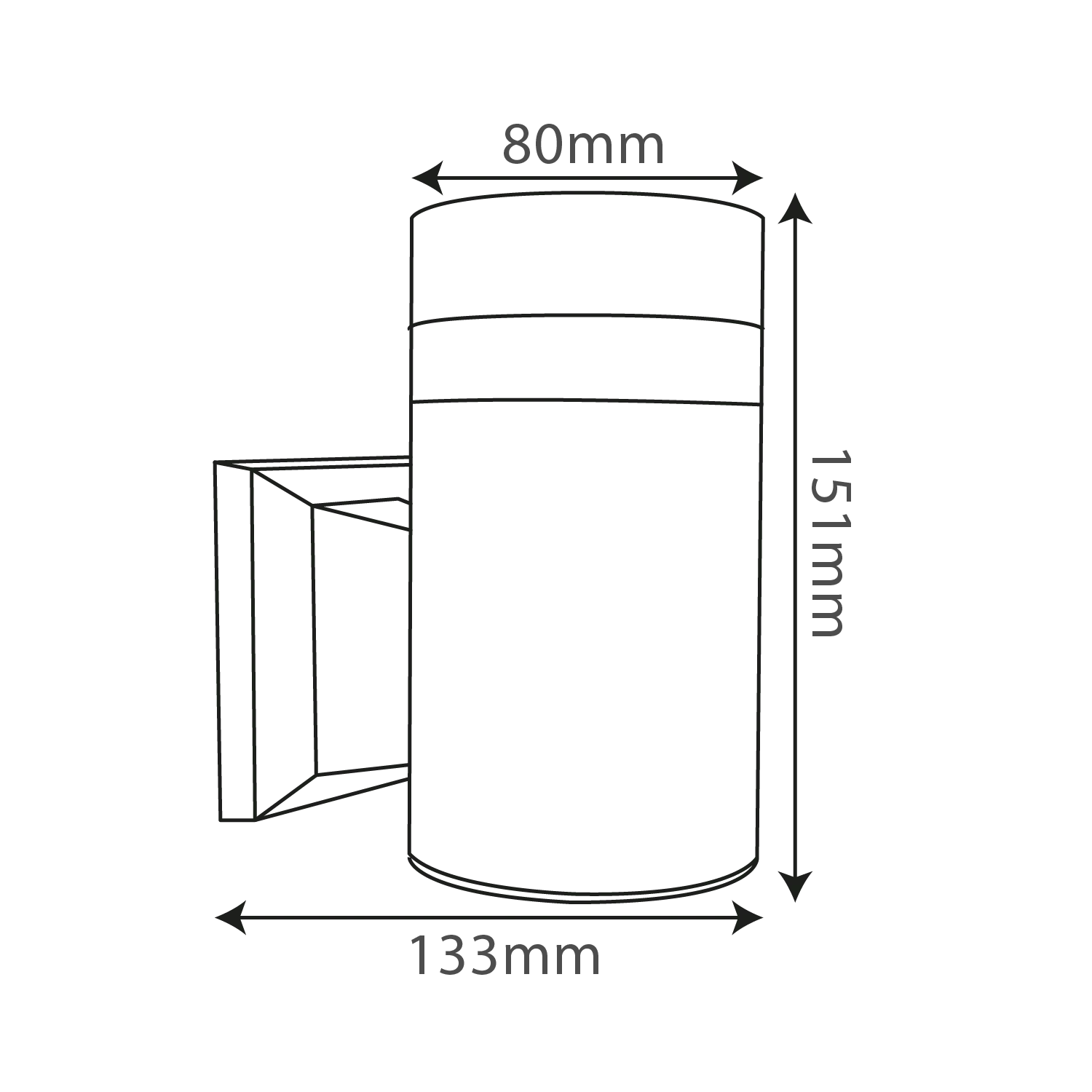 إطار إنارة جدارية من جهة واحدة من الألومنيوم الترالايت (YJ2180-1)